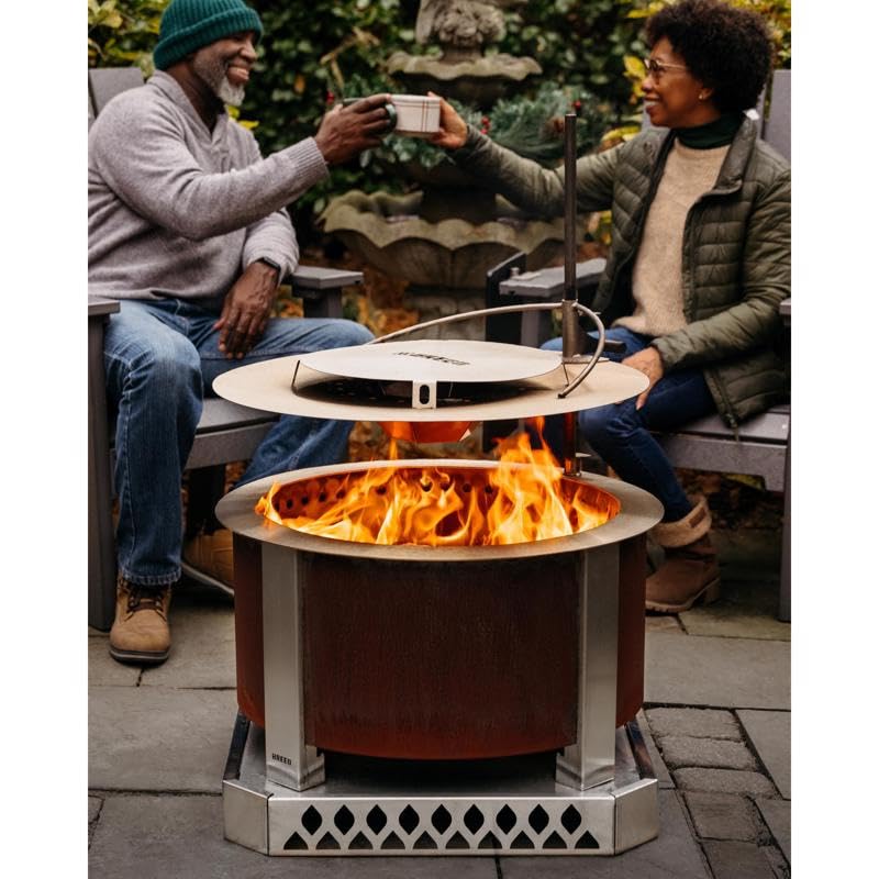 Breeo Outpost™ Heat Deflector X24 | Compatible with Y Series and X Series Smokeless Fire Pit | Maximize Hot Airflow | USA Made | Live-Fire Cooking Accessory (Heat Deflector ONLY)