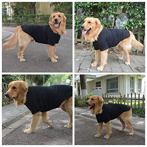 Lovelonglong Pet Clothing Dog Costumes Basic Blank T-Shirt Tee Shirts for Large Dogs Green XXXXL