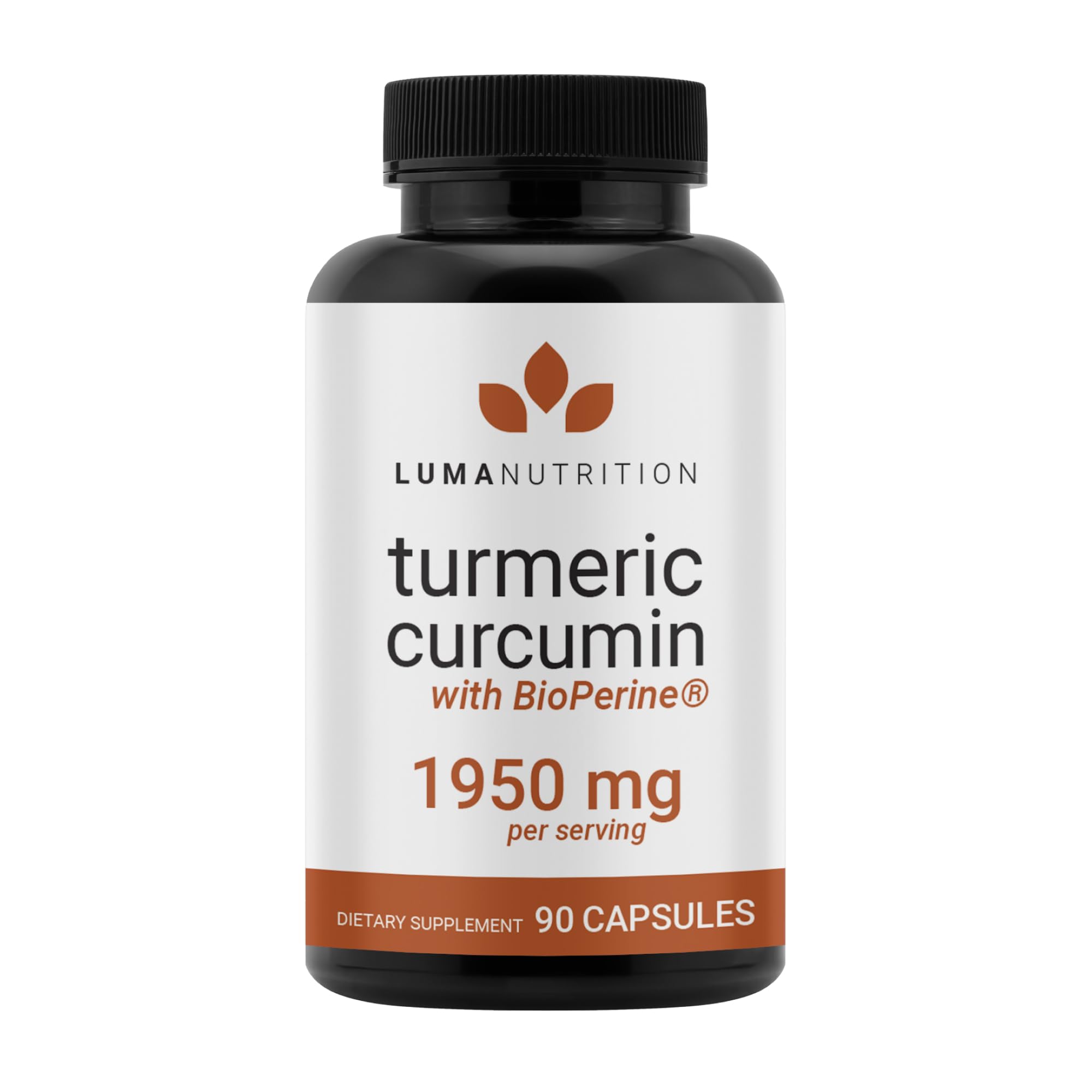 Turmeric Curcumin with Black Pepper - 95% Curcuminoids - 1950mg Per Serving - Premium Turmeric Supplement - with BioPerine for Max Absorption - Made in USA - 90 Capsules