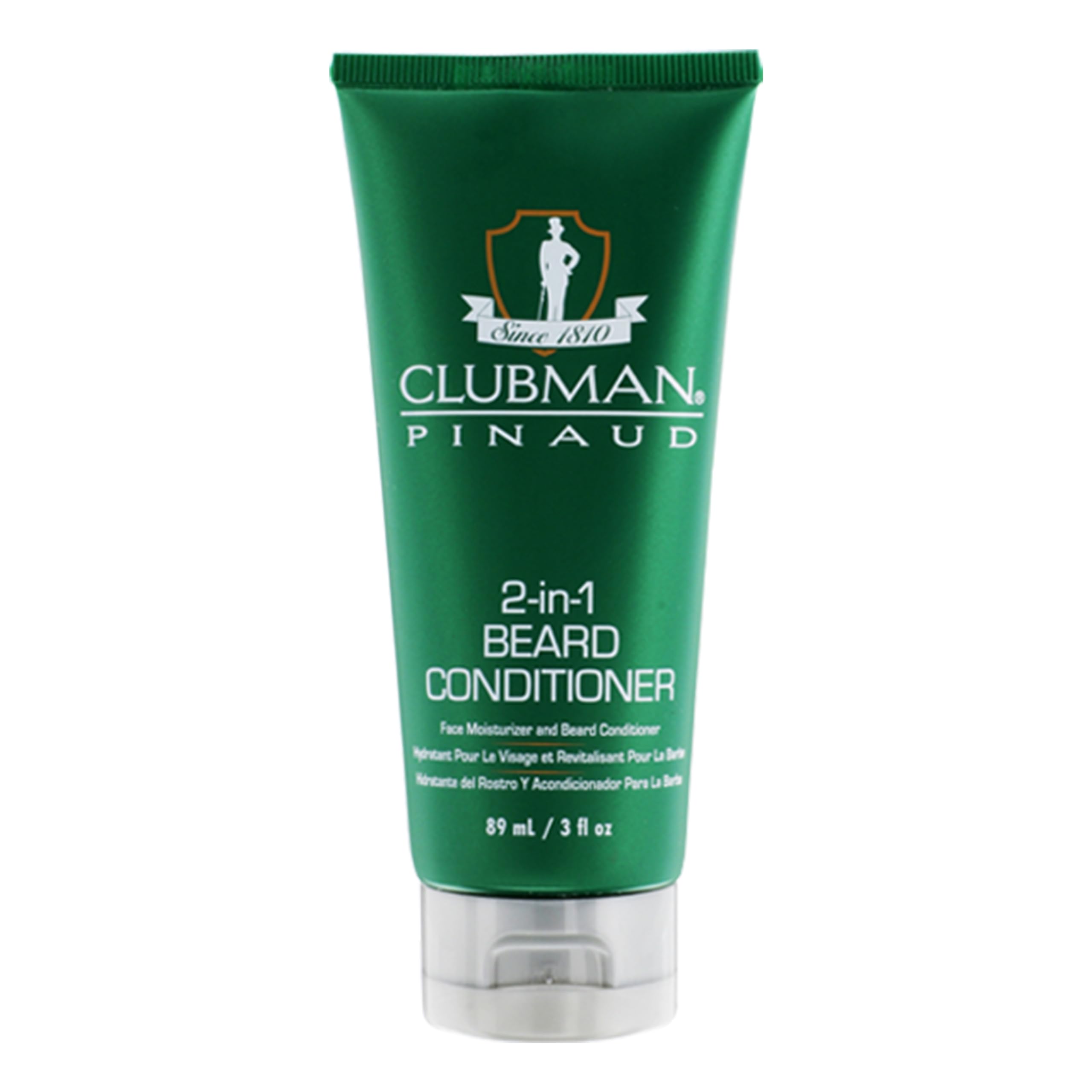 Clubman Pinaud 2-in-1 Beard Conditioner for Men - Beard Softener for Men, Moisturizes Beards & Hydrates Skin, 3 fl oz