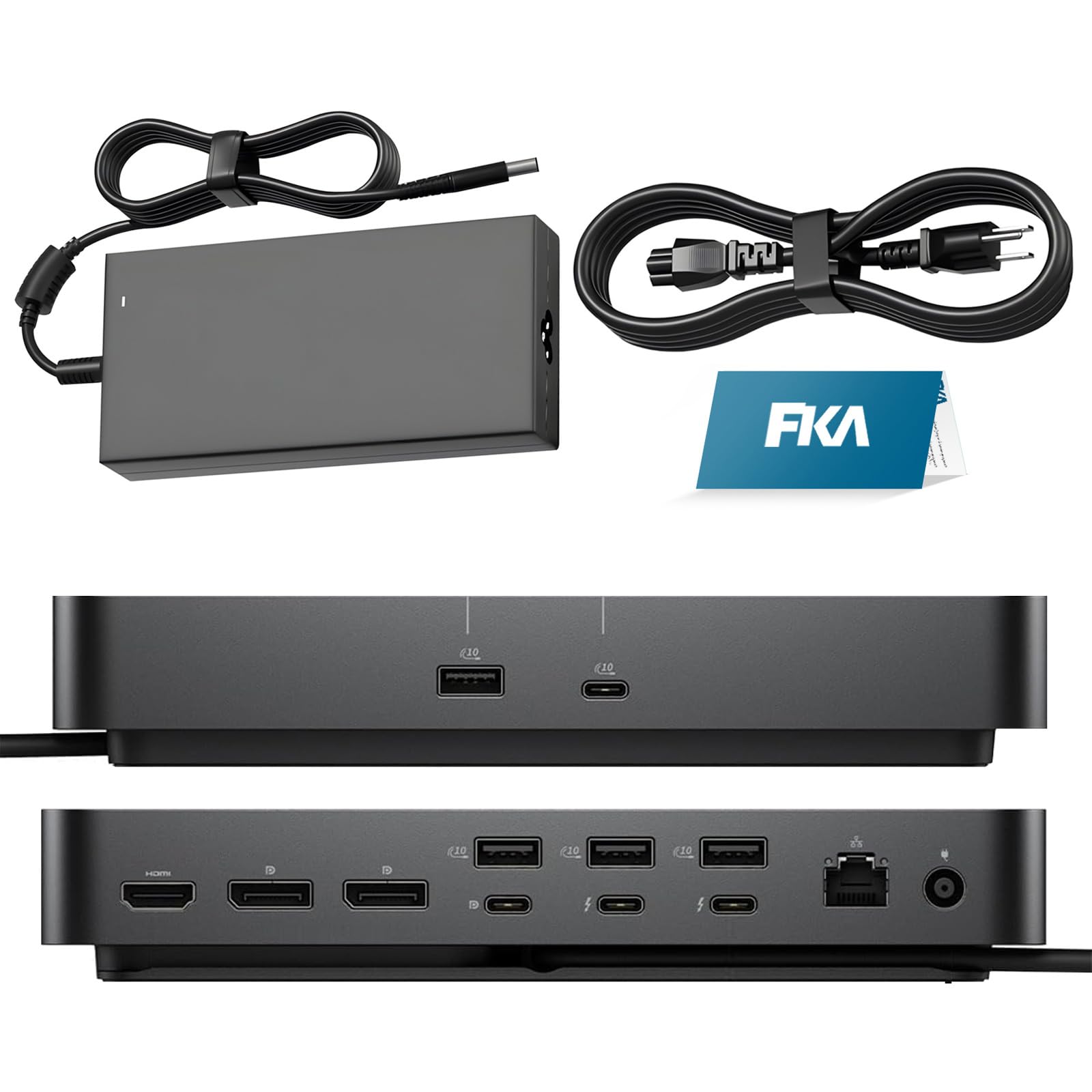 Dell Thunderbolt 4 Smart SD25TB4 Dell Pro Docking Station, Thunderbolt 4 Dock Support for up to 4 60Hz Displays - SD25TB4 with 180W Power Adapter + 130W Power Delivery