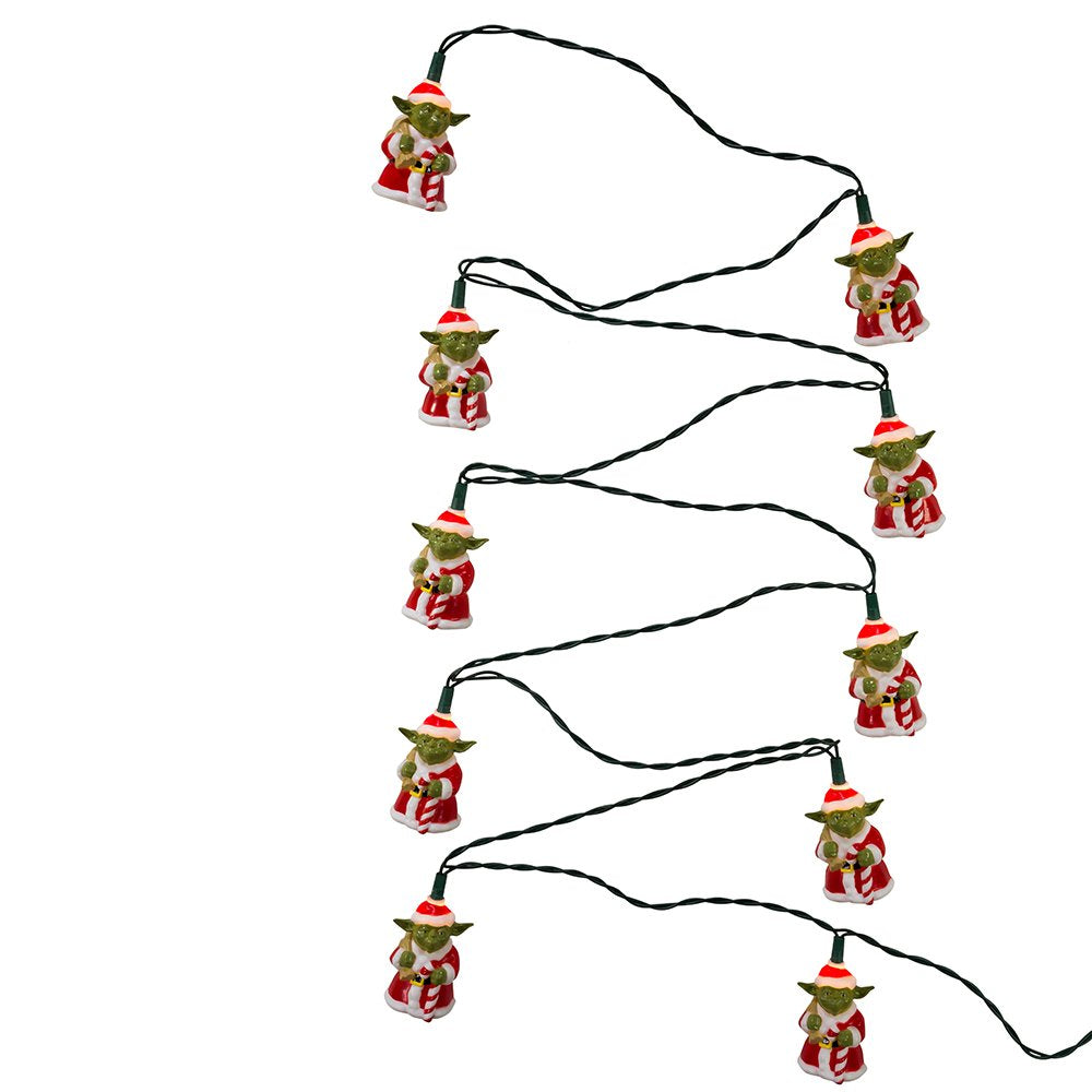 Kurt Adler UL 10-Light Star Wars Santa Yoda Light Set