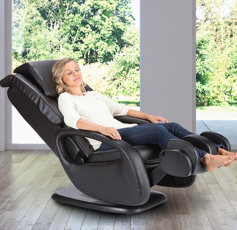 Human Touch WholeBody 7.1 Living Room Recliner Massage Chair - Full Body Professional Grade Personal Massage - Relaxation w Heat for Targeted Stress + Muscle Pain Relief with Foot Calf - Black
