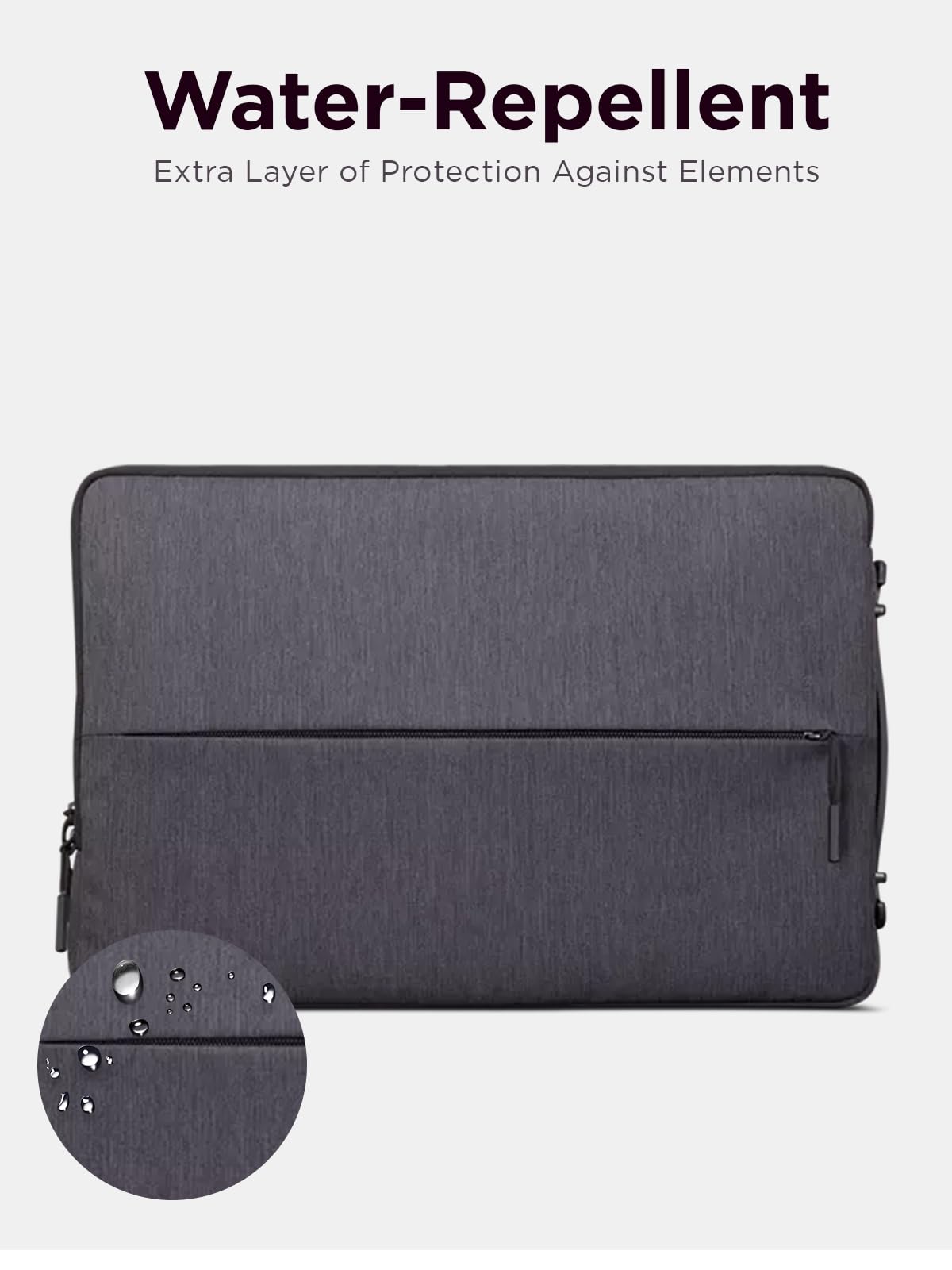 Lenovo Urban Laptop Sleeve 14 Inch for Laptop/ Notebook/Tablet Compatible with MacBook Air/Pro Water Resistant - Charcoal Grey