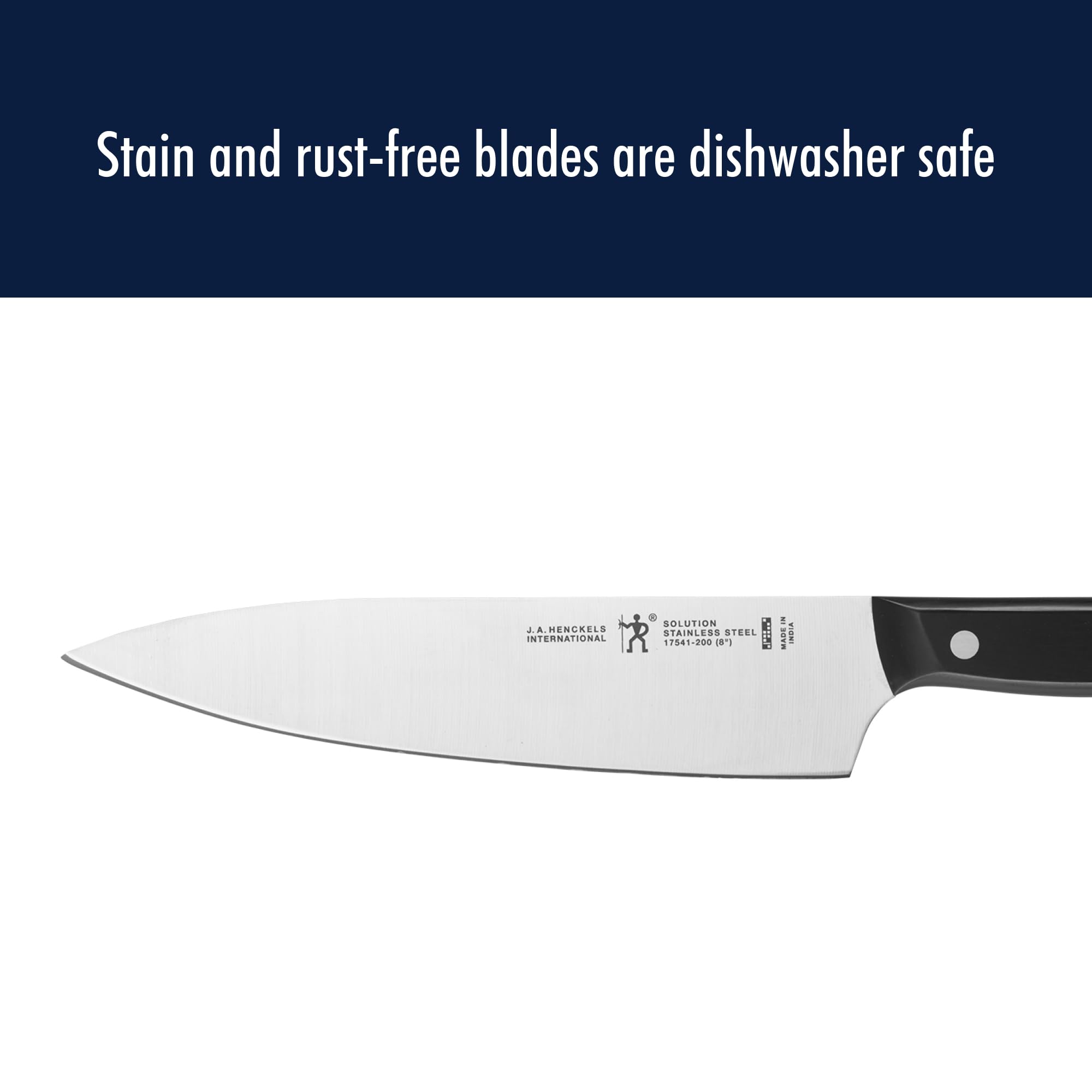 HENCKELS Solution Razor-Sharp 3-pc Starter Knife Set, German Engineered Informed by 100+ Years of Mastery
