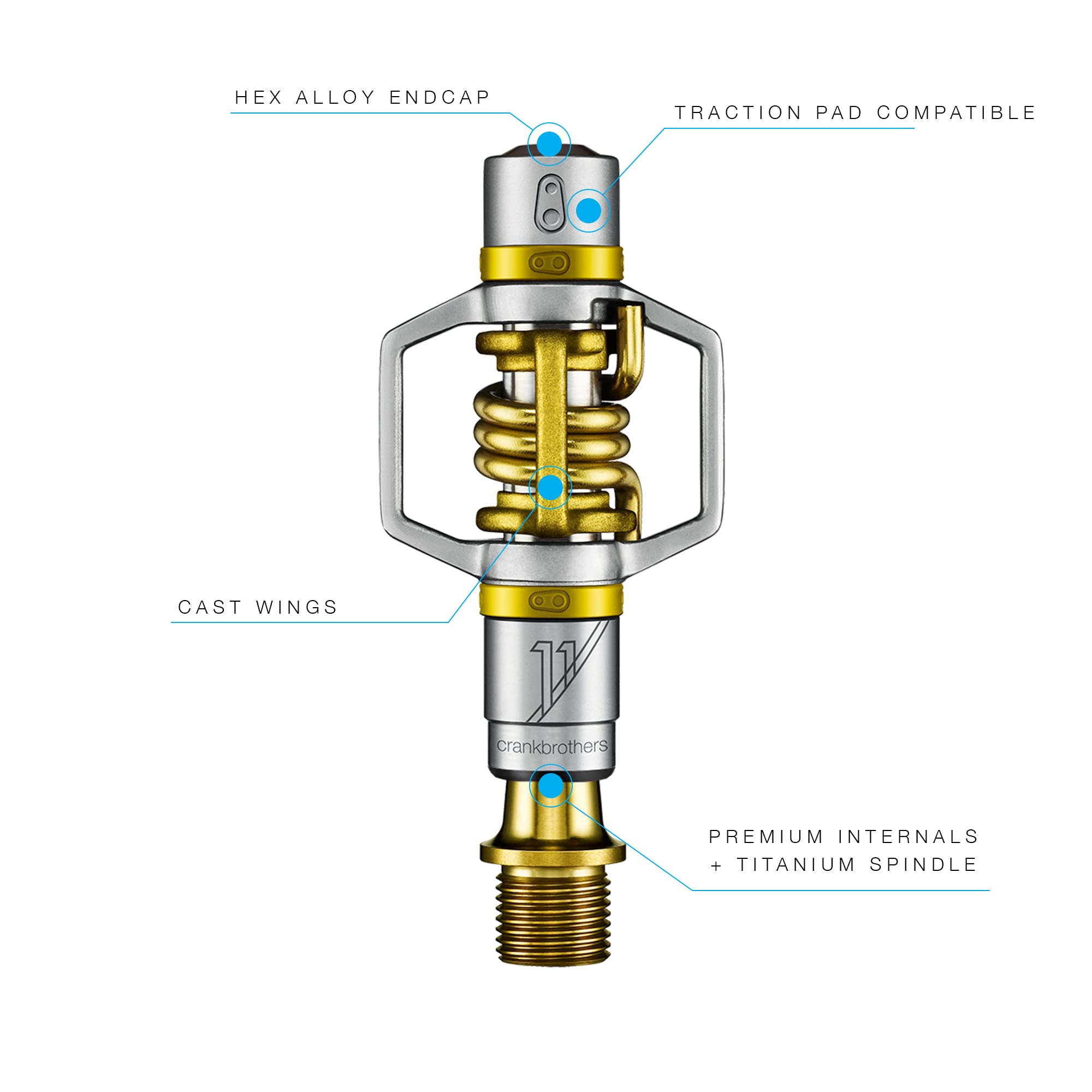 Crankbrothers MTB Pedals Eggbeater 11 Gold
