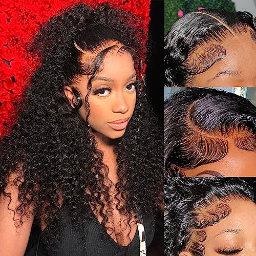 13x4 FB/27 Balayage Highlight Lace Front Wig Human Hair Pre Plucked 180 density Body Wave Wigs Human Hair for Women 18inch Ombre HD Lace Front Wig