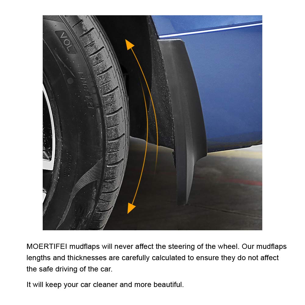 MOERTIFEI Car Mudguard Fender Mud Flaps Splash Guards Compatible with 2020 2021 2022 2023 2024 Toyota Corolla/Corolla Hybrid