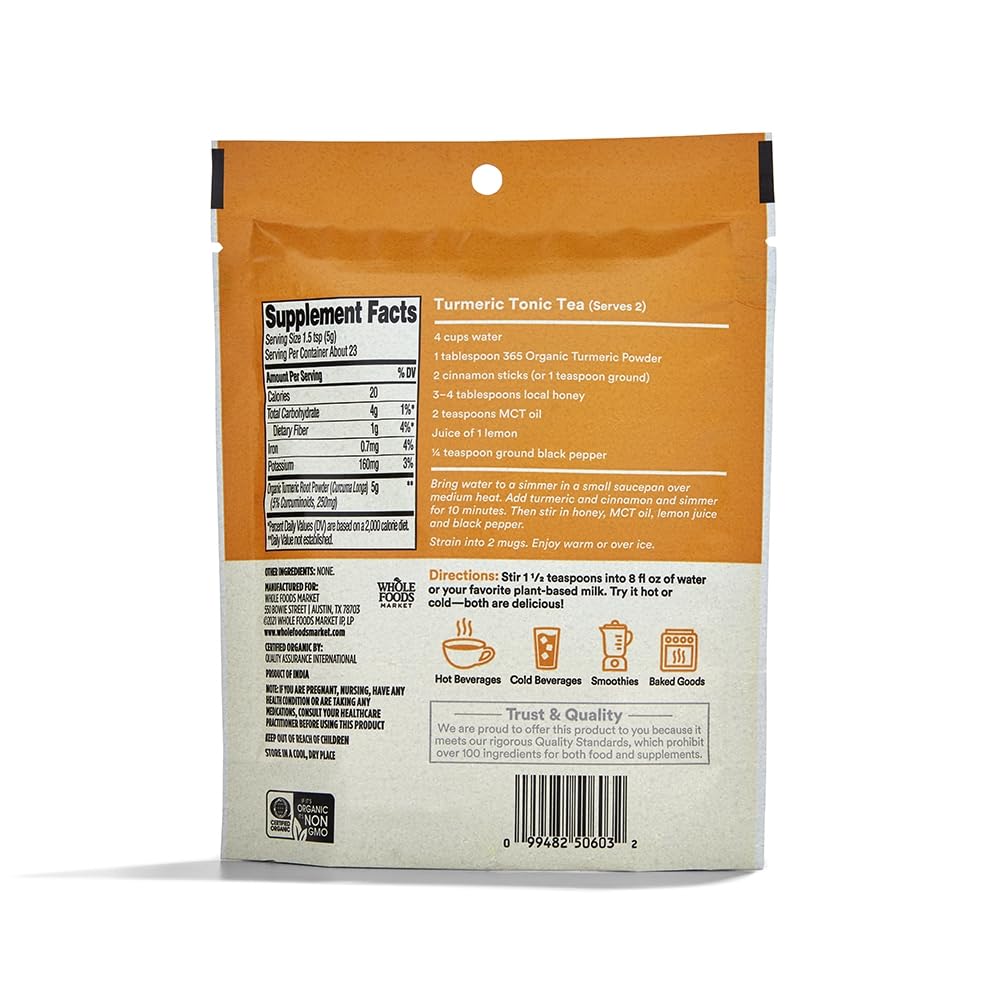 365 by Whole Foods Market Organic Turmeric Superfood Powder, 4 Ounce