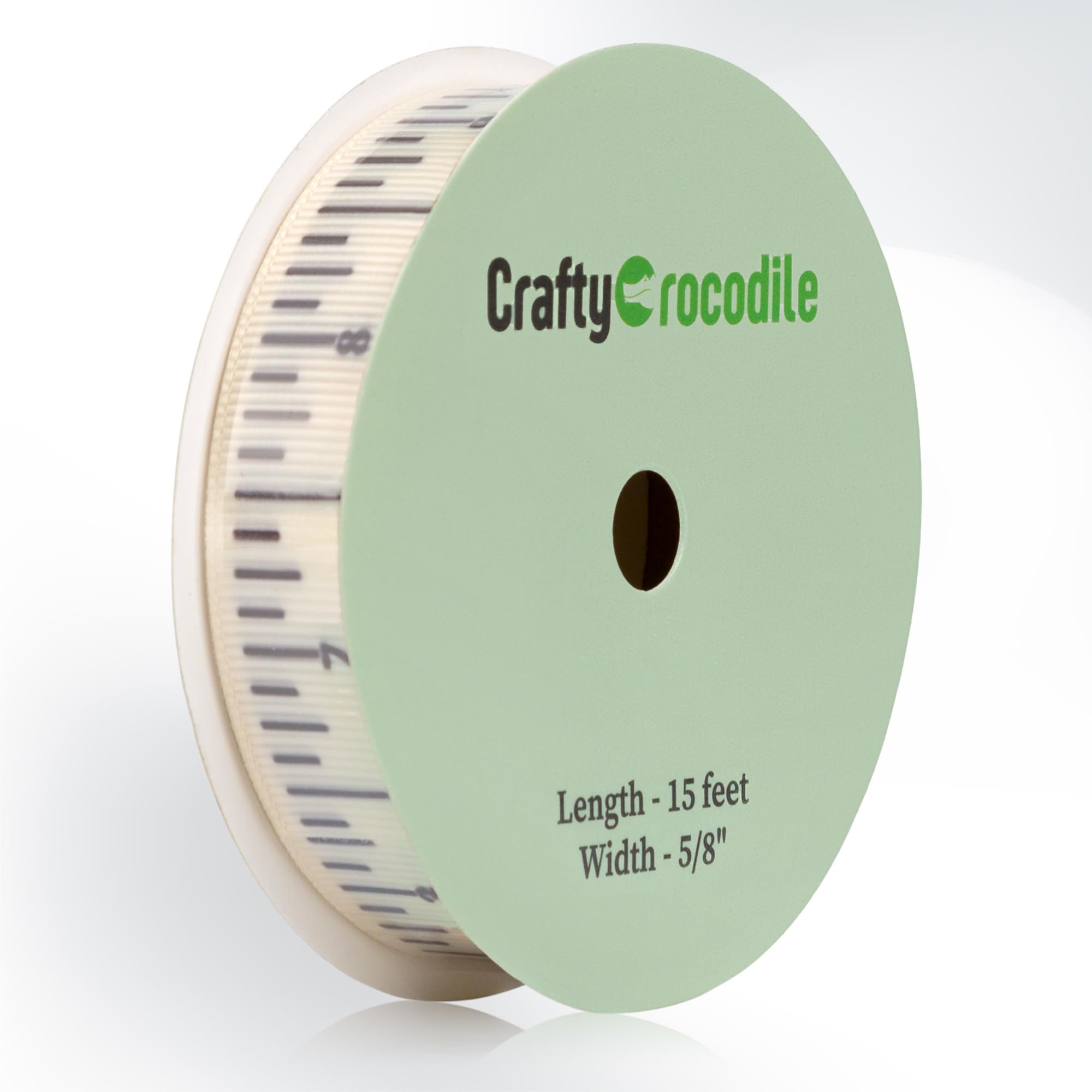 CraftyCrocodile Teacher Crafting Ribbon - Measuring Ribbon for Crafts and Gifts - School Ruler Ribbon Teacher Themed Twill Tape Crafting Supplies