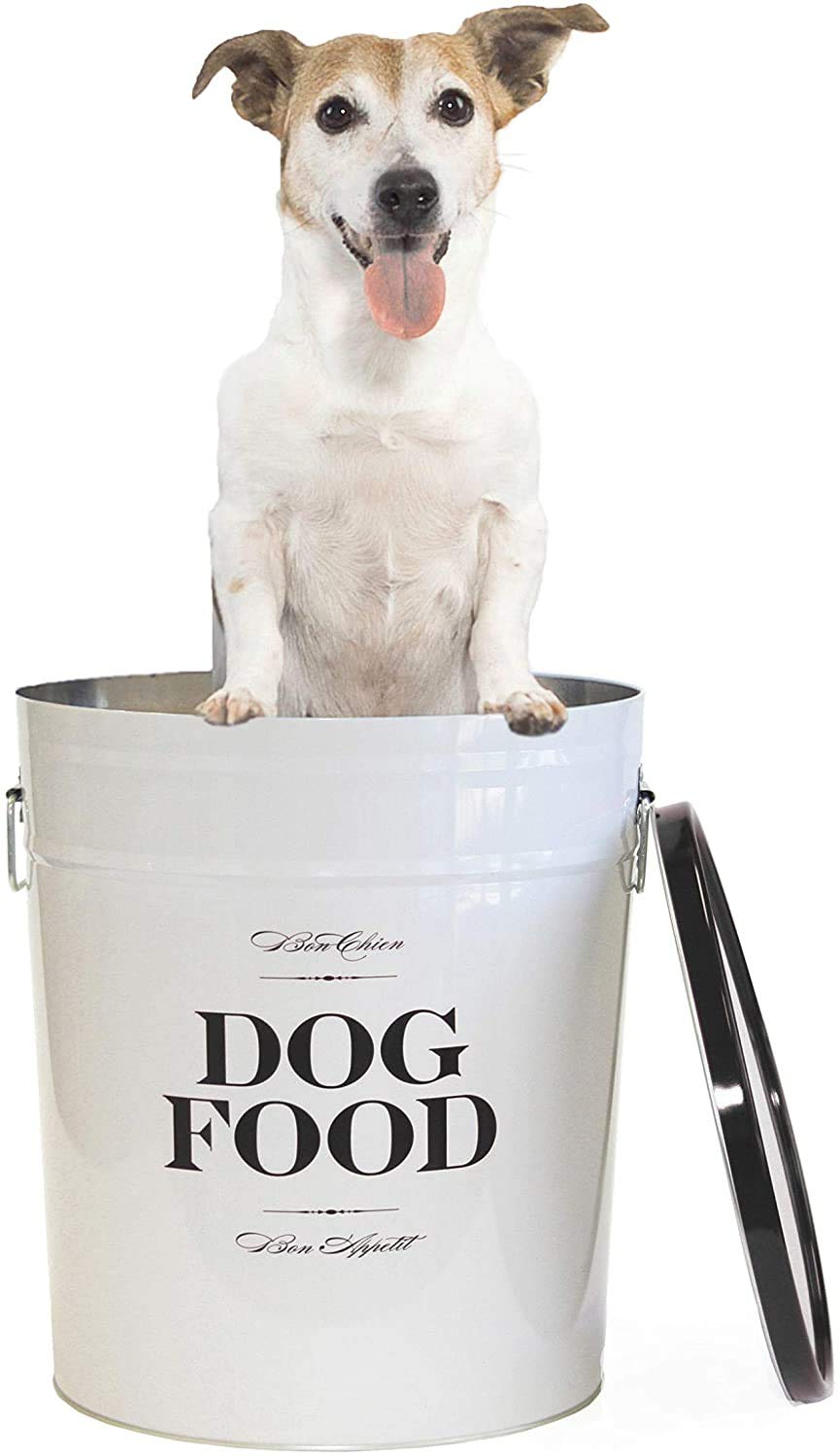 Harry Barker Bon Chien Dog Food Storage Canisters, Large 40lbs of Food