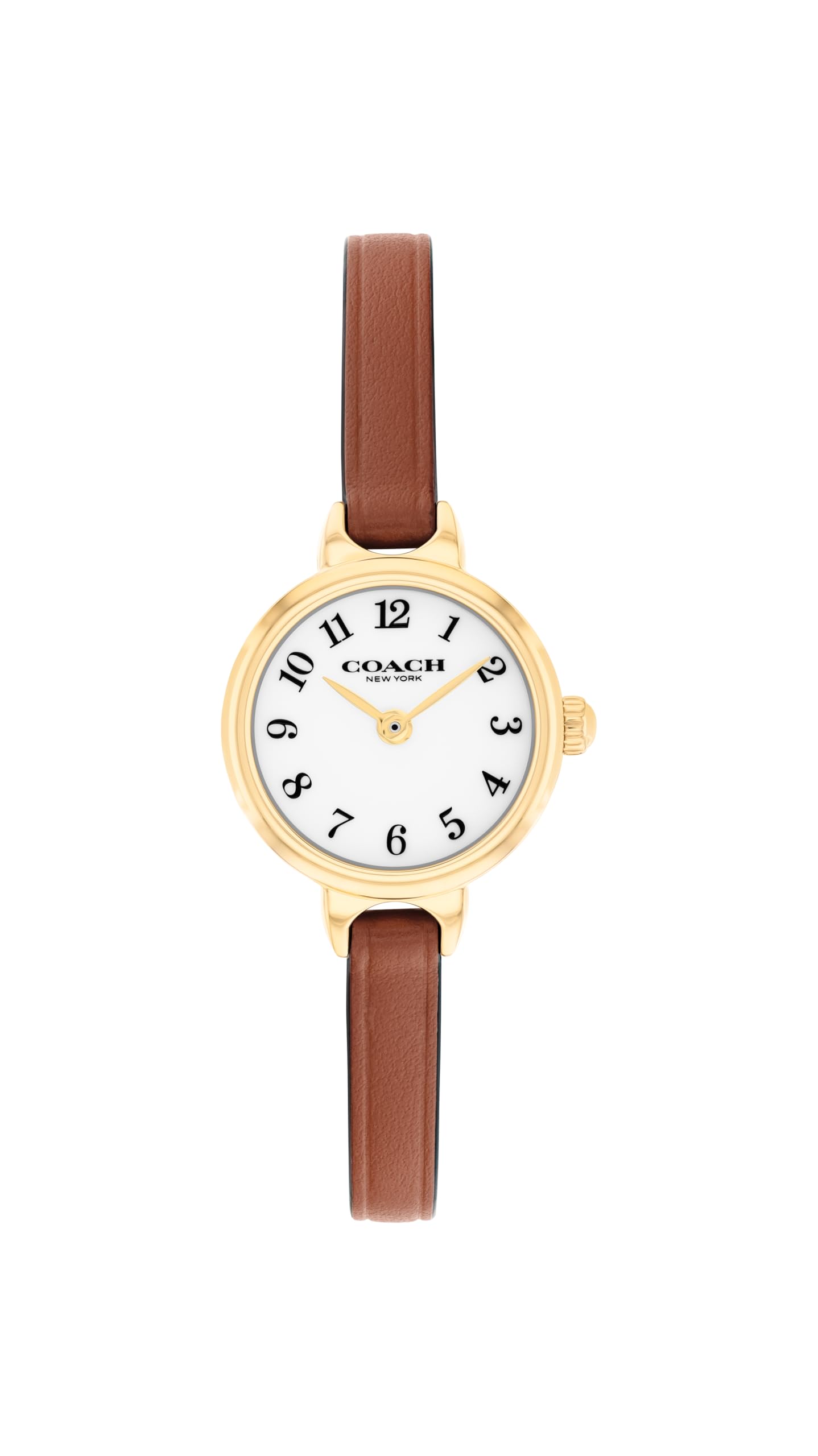 COACH Iris Women’s Quartz Watch - Leather Strap, Classic Round Dial with Numeral Markers - Classic, Versatile Timepiece - Gift for Her 22.5mm