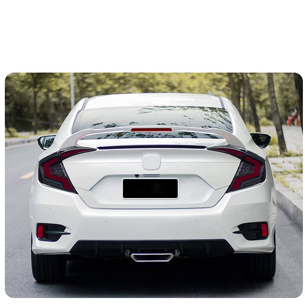 inginuity time LED Tail Lights For Honda Civic Sedan 10Th Gen 2016-2021 DRL Start Up Animation Rear Lamp Assembly (Not for hatchback & Coupe)