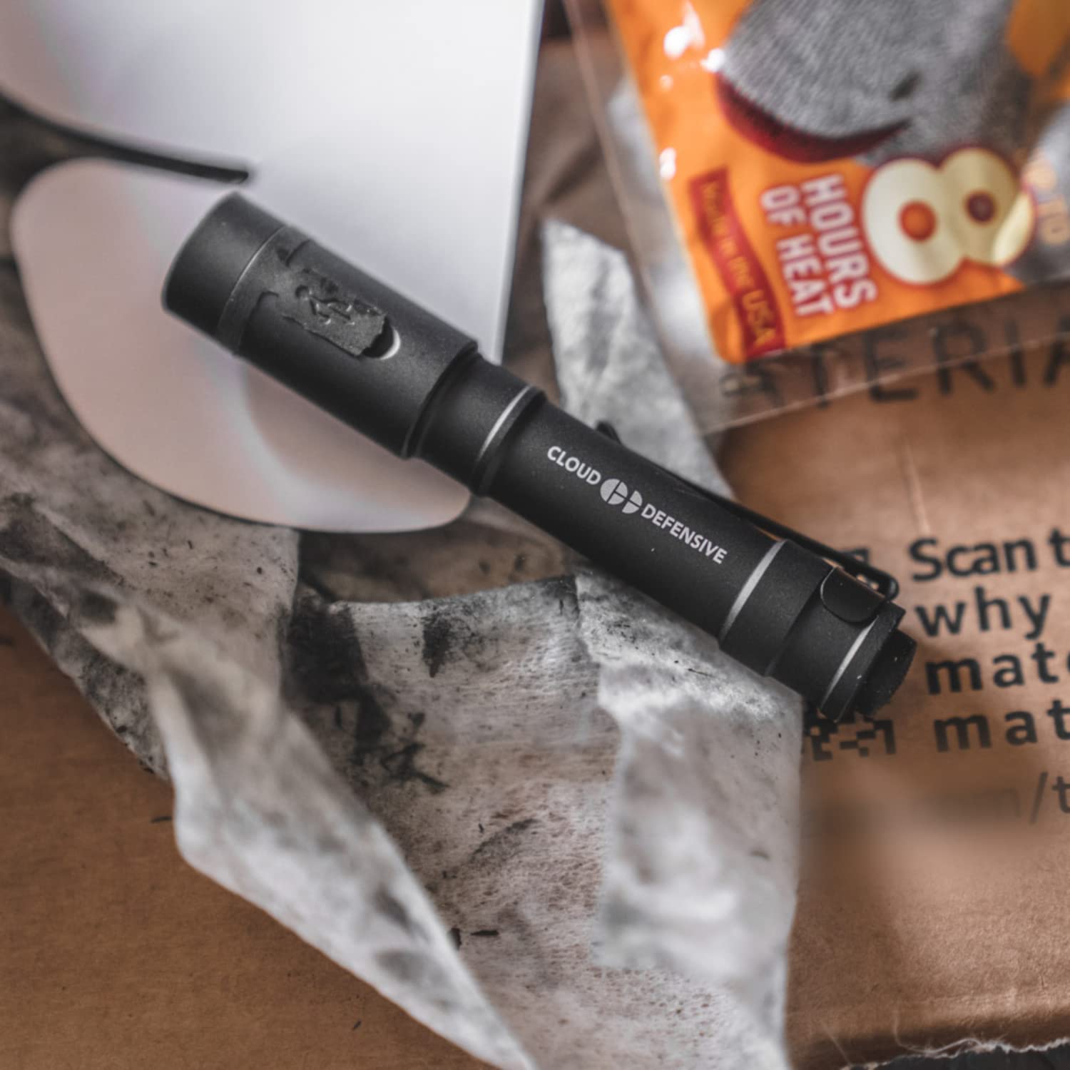 Cloud Defensive Chicro Admin Light 350 Lumen USB Rechargeable Pocket Flashlight EDC Black