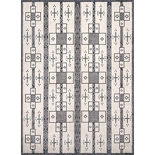 nuLOOM Erika Transitional Tribal Area Rug, 4x6, Grey