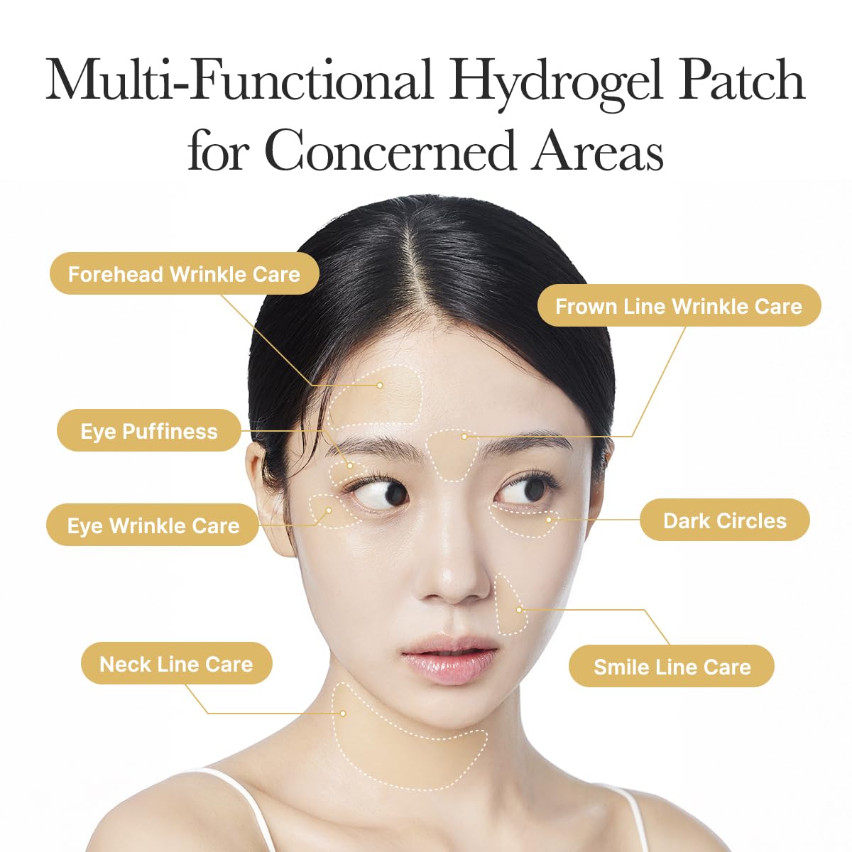 ARENCIA Retinal Boosting Eye Patch, Hydrogel Under Eye Mask with Peptides for Dark Circles, Puffiness, Fine Lines, 60 Patches, 2.96 oz