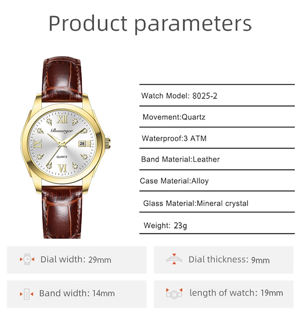 BESTKANG Vintage Women Watches Roman Numerals Dress Watch Waterproof Watches Leather Watch for Women Quartz Wrist Watch (Blue)