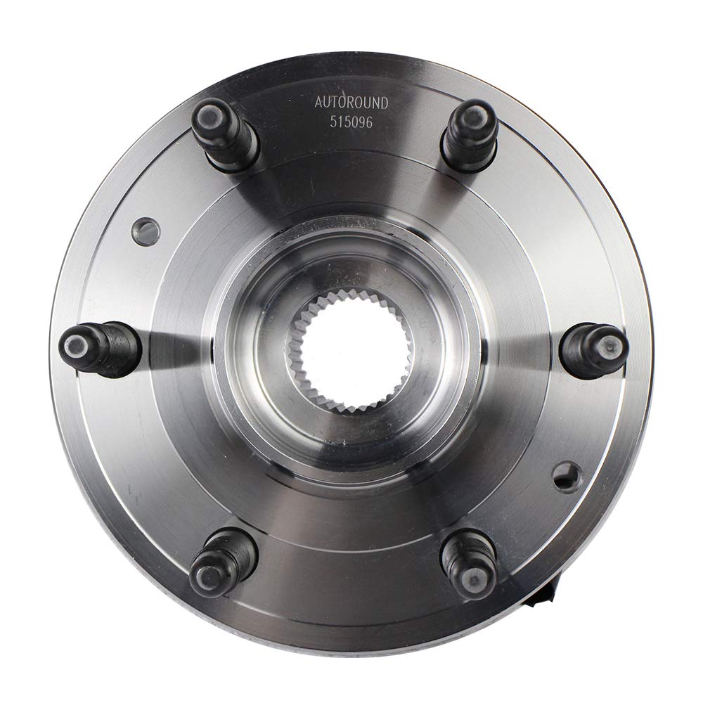 Autoround 515096 Front Wheel Hub and Bearing Assembly Compatible with Chevy Tahoe Silverado 1500 Avalanche Suburban, Cadillac Escalade, GMC Yukon Sierra, 4WD, 2007-2014