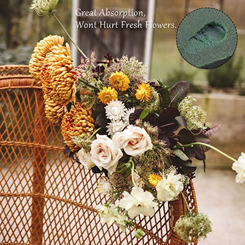 6 Packs Round Floral Foam Blocks,3'' Large Dry Floral Foam for Artificial Flowers,Flower Foam Blocks for Wedding Aisle Flowers Party Decoration