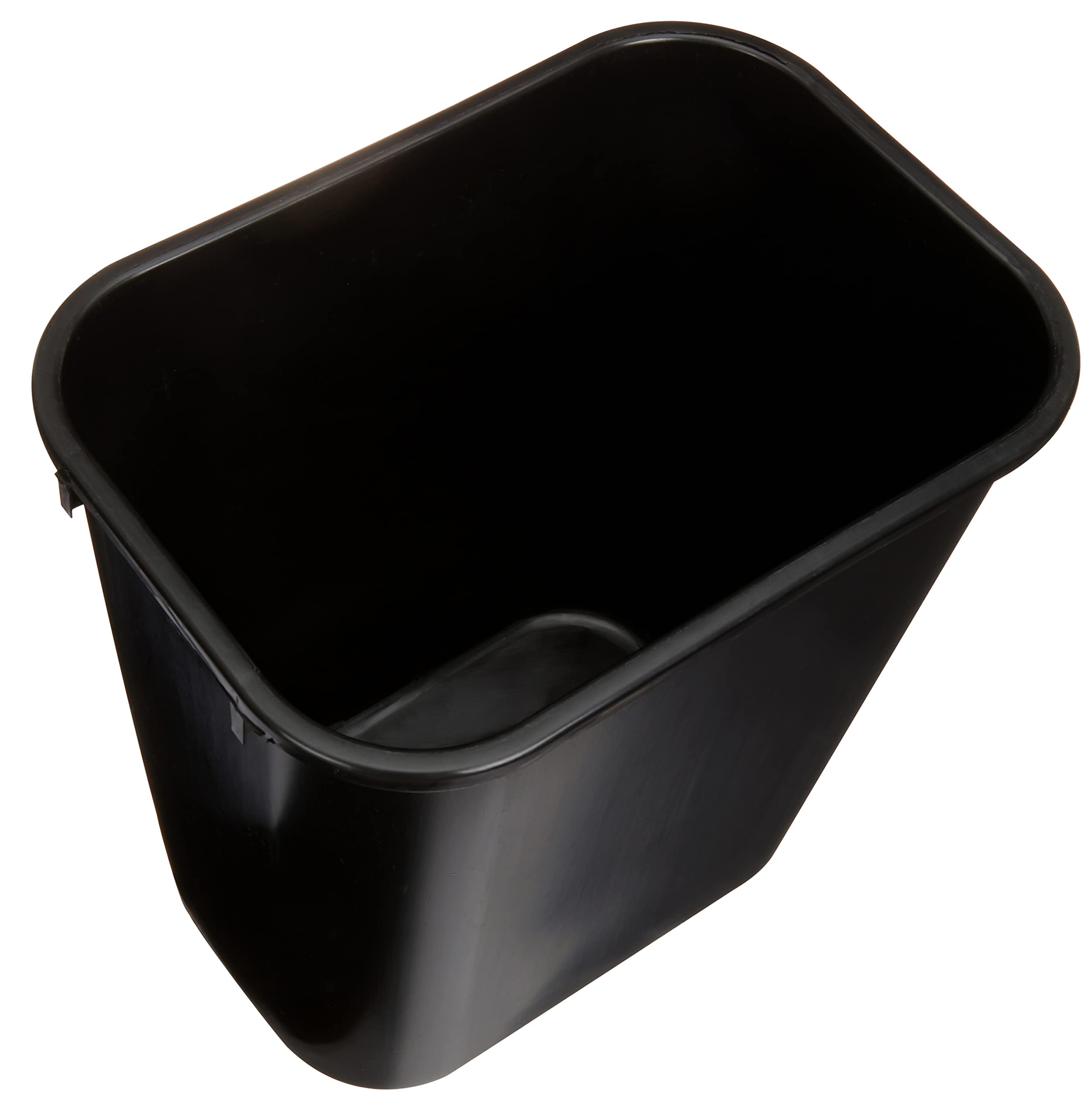 Amazon Basics Rectangular Commercial Office Wastebasket, 7 gallon (Pack of 2), Black (Previously AmazonCommercial brand)