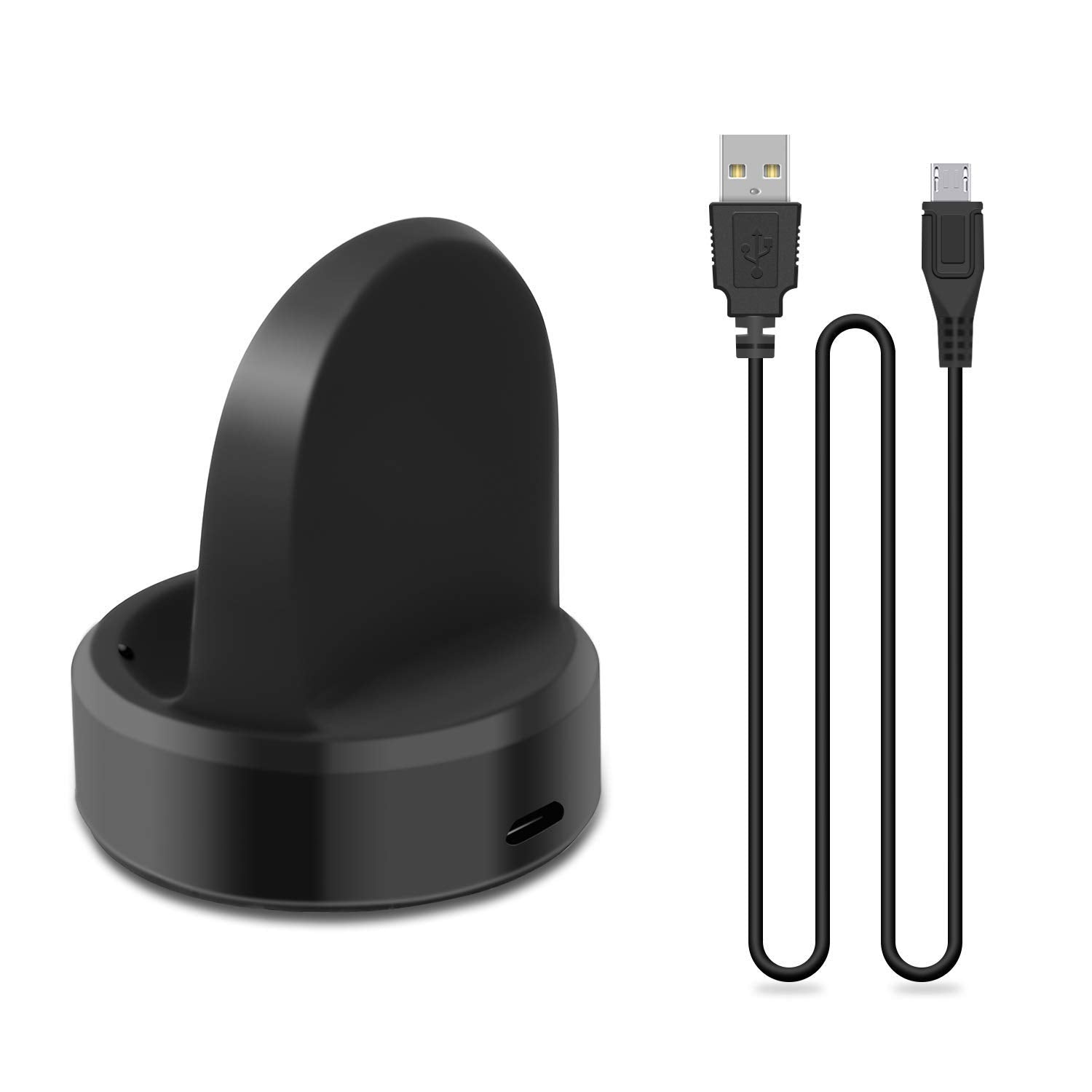 Charger Compatible with Samsung Galaxy Watch 42mm/46mm, Upgraded Charging Cradle Dock for Galaxy Watch SM-R800/R810/R815 Smart Watch Charger (Not for Active), Black