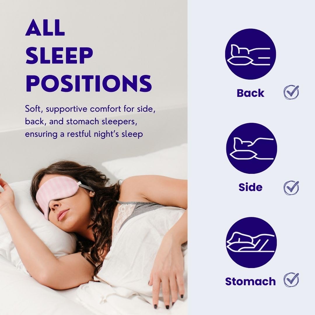 Continental Bedding Affinity Down Alternative Bed Pillow - Standard Size - 100% Soft Cotton Pillow - Pack of 2 - Polyester Pillow for Sleeping