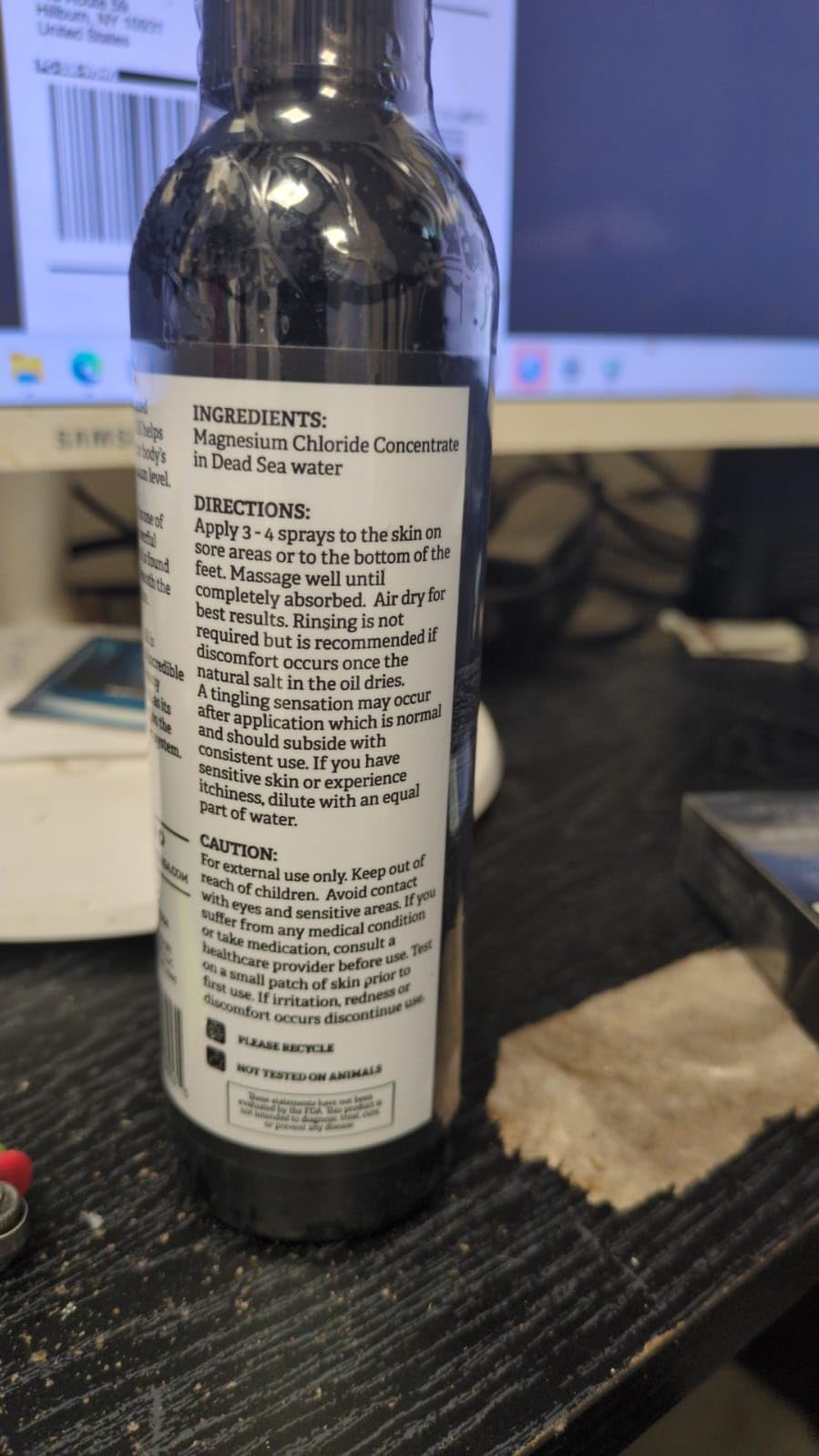 Aromasong Magnesium Spray - Extra Strength (23mg in Each Spritz) 8 Oz, Natural and Pure Magnesium Oil Spray - Made in The USA - for Leg Discomfort and Promotes a Calm Sleep
