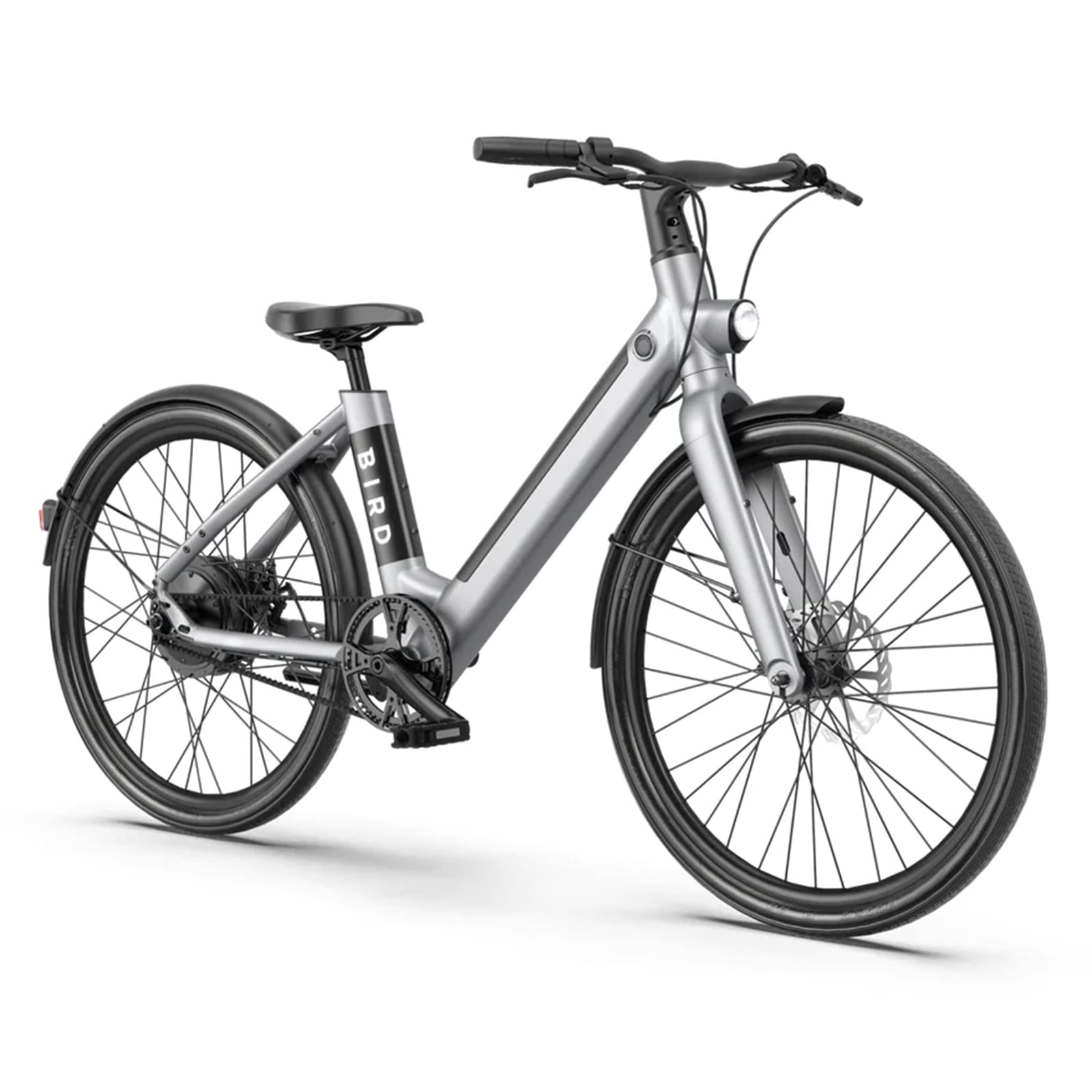 Bird Electric Bike for adults 500W Motor, 20MPH EBike woman with 36V Removable Battery- LCD Display, Disc Brake, 26" Tire, manual throttle, Carbon Belt Drive, Adults Electric Commuting Bicycle Gray