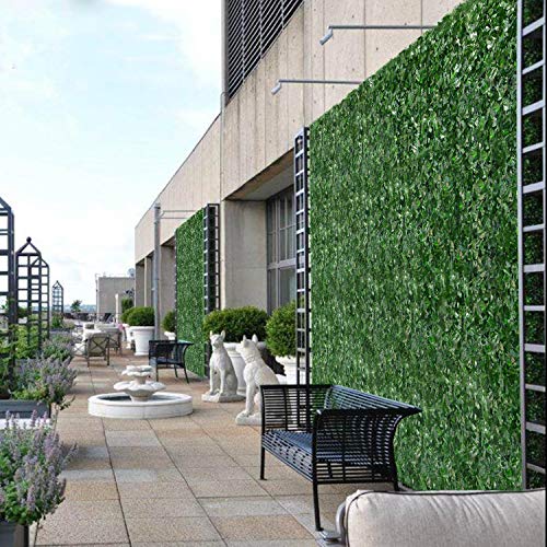 Windscreen4less 1PC 4' x 8' Artificial Faux Ivy Leaf Decorative Fence Screen Faux Leaves Fence Cover Wall Decoration for Outdoor Garden Patio Porch Deck Balcony Yard
