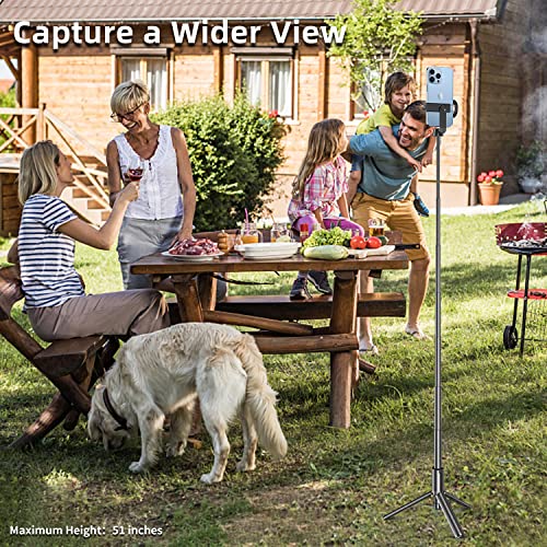 Tripod for iPhone,64" Selfie Stick for iPhone &Phone Tripod with Remote,Phone Tripod Stand All-in-1 & Travel Tripod,Cell Phone Tripod Compatible with All Cellphones