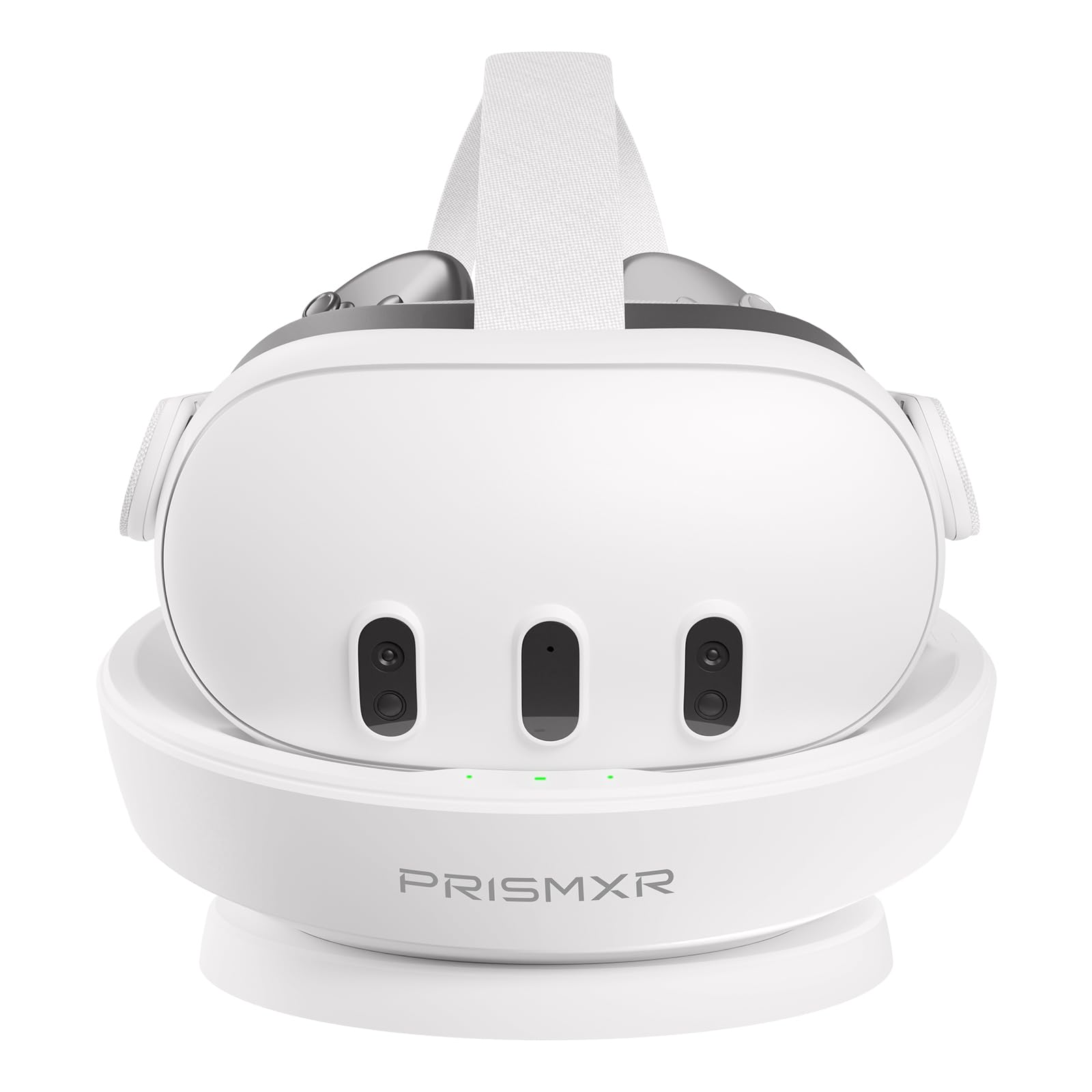 PRISMXR Charging Dock Compatible with Meta Quest 3 Accessories Fast Charging Station for Oculus Quest 3 and Controllers with 2 Rechargeable Batteries (Carina D1)
