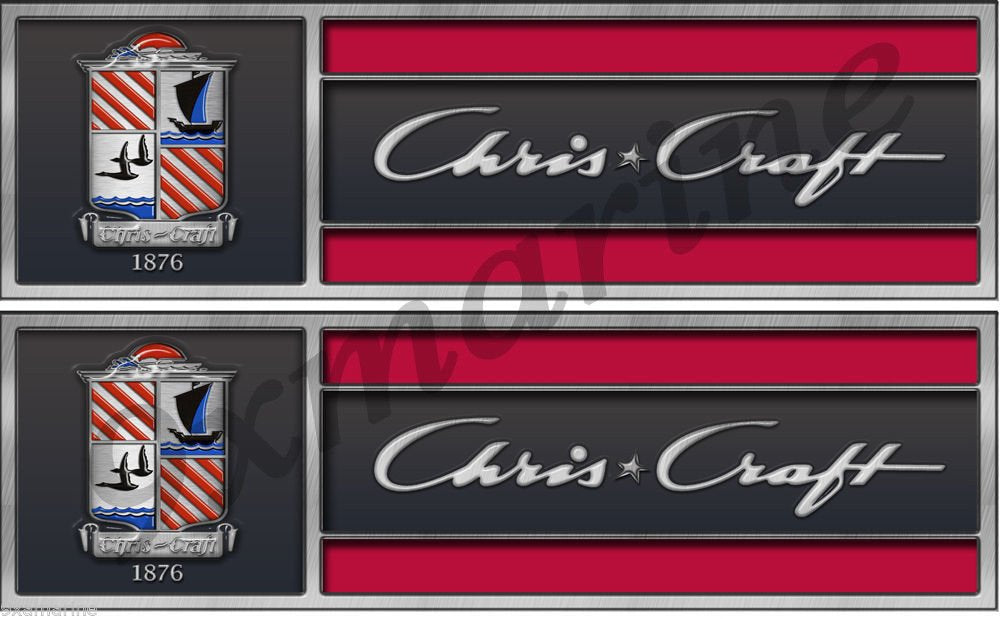 Chris Craft Hull Tags Replica in Vinyl