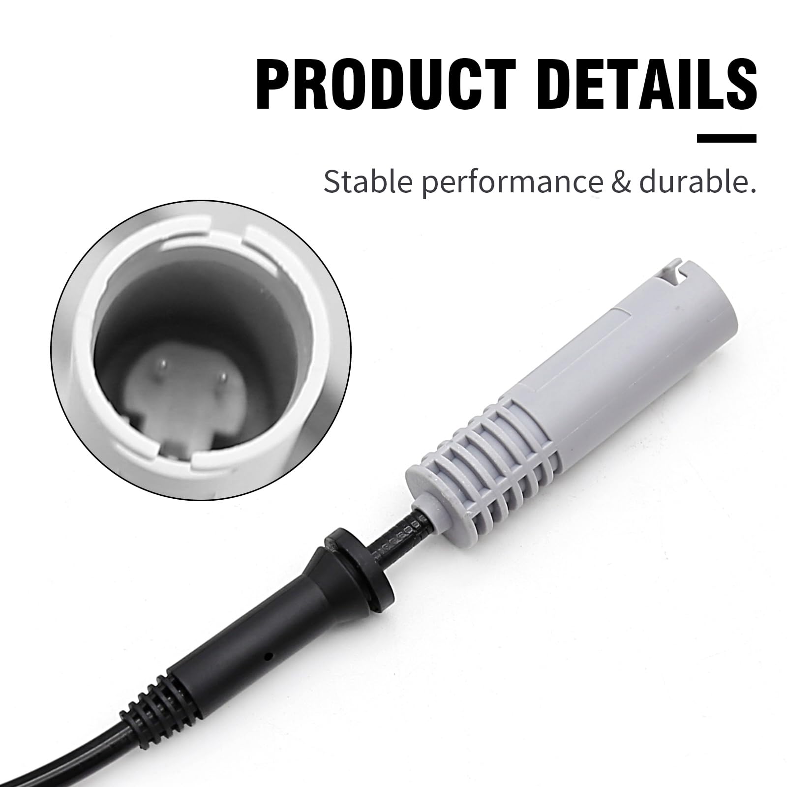 Hoypeyfiy 2 Pieces/Set Front Left Right Wheel Speed Sensor ABS Wheel Speed Sensor 34521182159 FSE51515 Replacement for BMW 5 E39