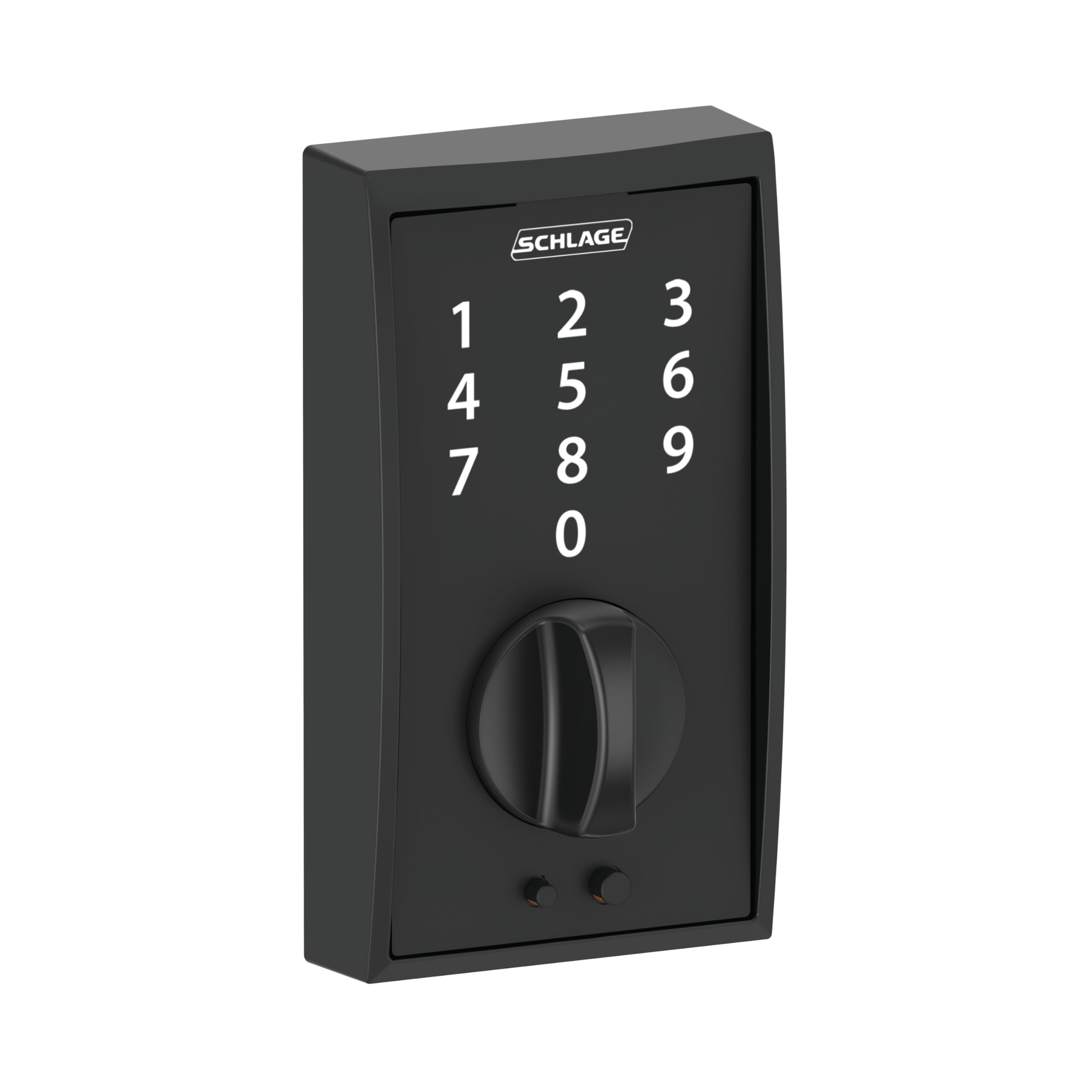SCHLAGE BE375 CEN 622 Touch Keyless Touchscreen Electronic Deadbolt Lock, Matte Black