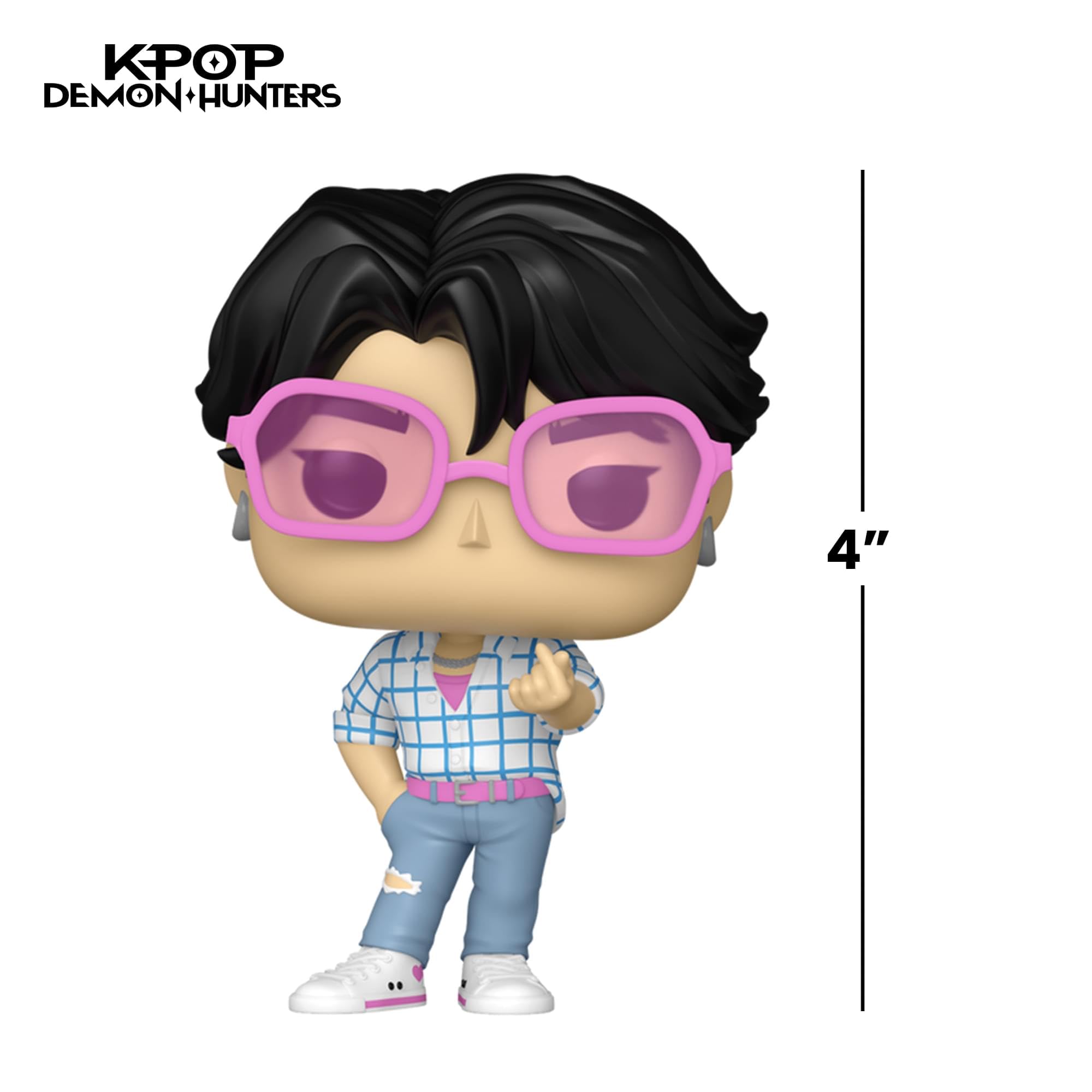 Funko Pop! Animation: Kpop Demon Hunters - Jinu - 1/6 Odds for Rare Chase Variant - Collectable Vinyl Figure - Gift Idea - Official Merchandise - Toys for Kids & Adults - Model Figure for Collectors