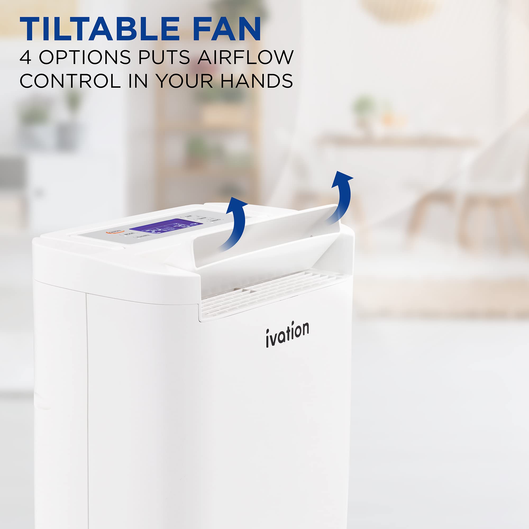 Ivation Smart WIFI Dehumidifier, Compact 19-Pint Desiccant Home Dehumidifier with Drain Hose & Smartphone Control | Ideal for Basement, Bathroom, RV, Office, Kitchen & Small Spaces Up to 410 Sq/Ft
