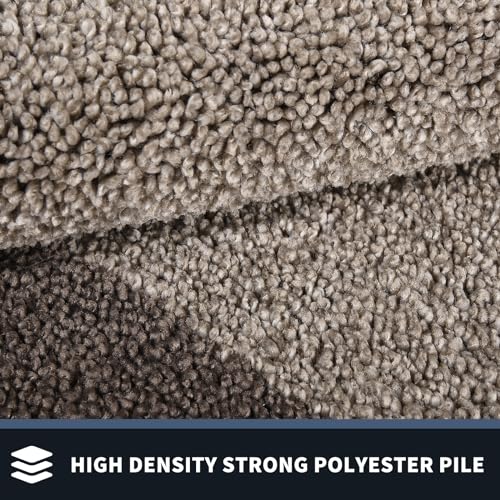 PURRUGS Dirt Trapper Door Mat 24" x 36", Non-Slip/Skid Machine Washable Entryway Rug, Shoes Scraper, Throw Rug, Super Absorbent Area Rug for Muddy Wet Shoes and Paws, Beige & Grayish Brown