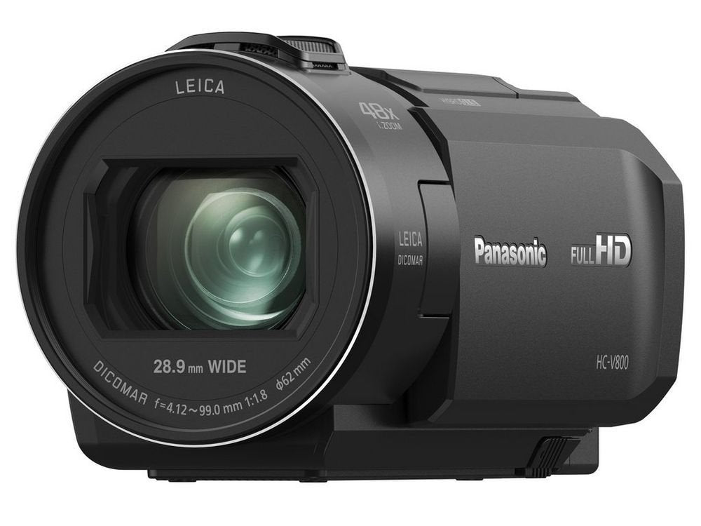 Panasonic HC-V800K FHD Cinema-like Camcorder, 24x Leica Dicomar Lens, 1/2.5" Bsi Sensor, Three O.I.S. Stabilizer Systems,Black