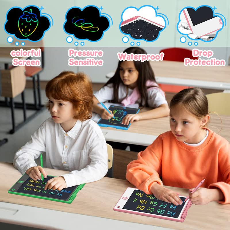 Hockvill LCD Writing Tablet for Kids 8.8 Inch, Toys for Girls Boys Drawing Pad for 3 4 5 6 7 8 Year Old Kid, Toddler Magnetic Doodle Board Travel Essentials Christmas Birthday Gift for Children