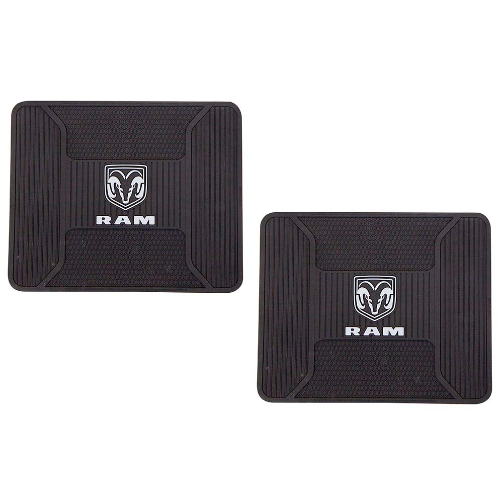 Plasticolor 008854Z04 4pc RAM Elite Series Gray Logo Floor Mats