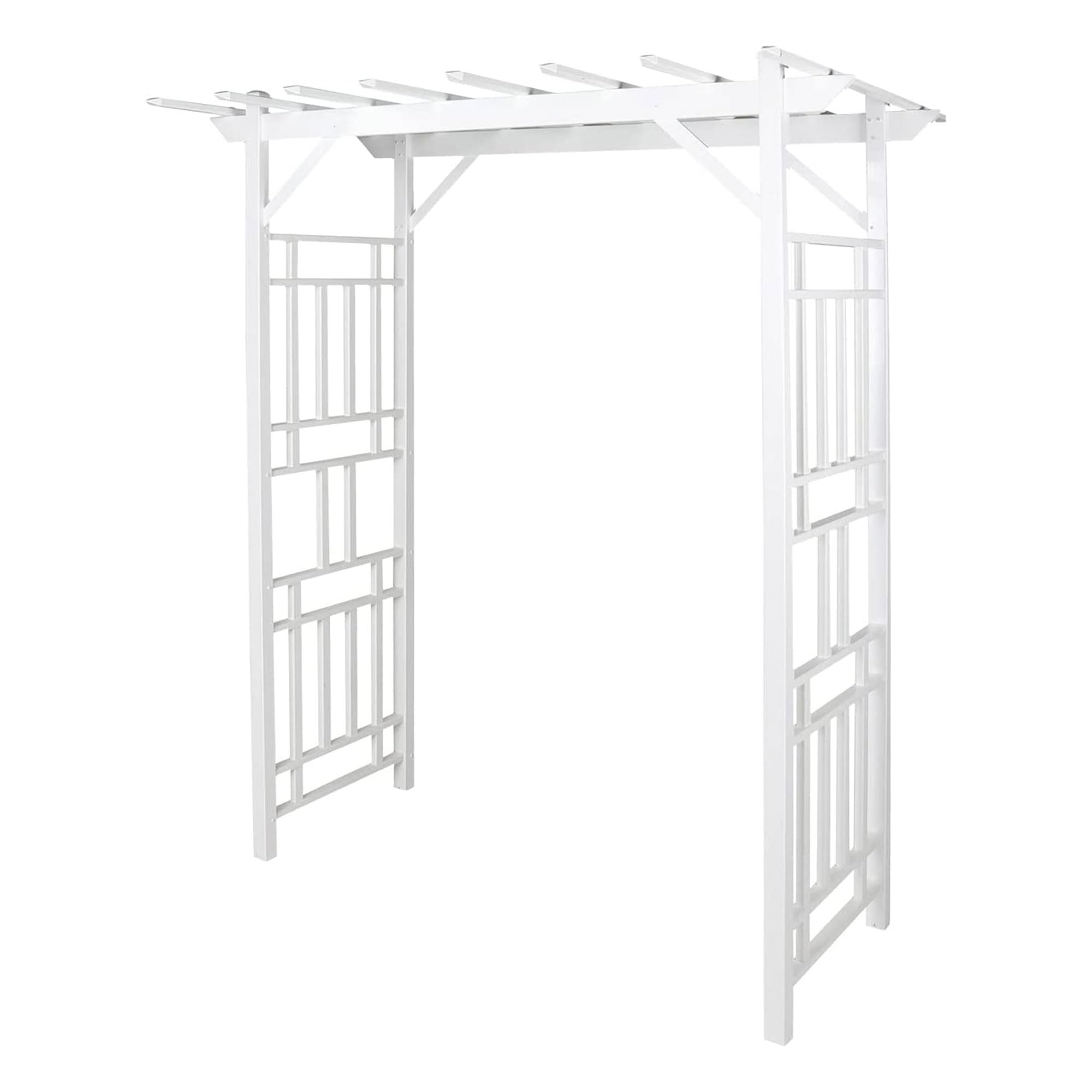 Dura-Trel Outdoor Garden Arch, Wellington Arbor Trellis for Climbing Plants, 72" x 85"