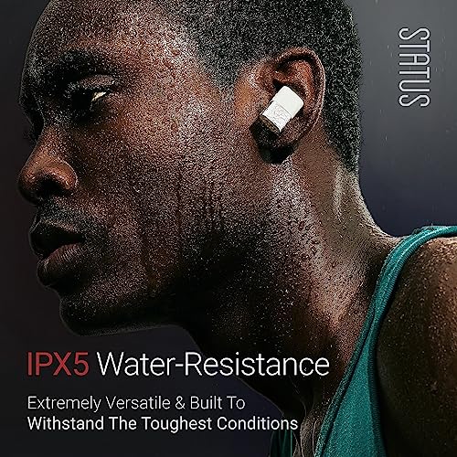 Status Audio Between 3ANC Bone Wireless Earbuds - Triple Driver - Active Noise Cancelling - 6X Microphones - Transparency Mode - 8H Playtime - Bluetooth 5.2. - IPX5 Waterproof