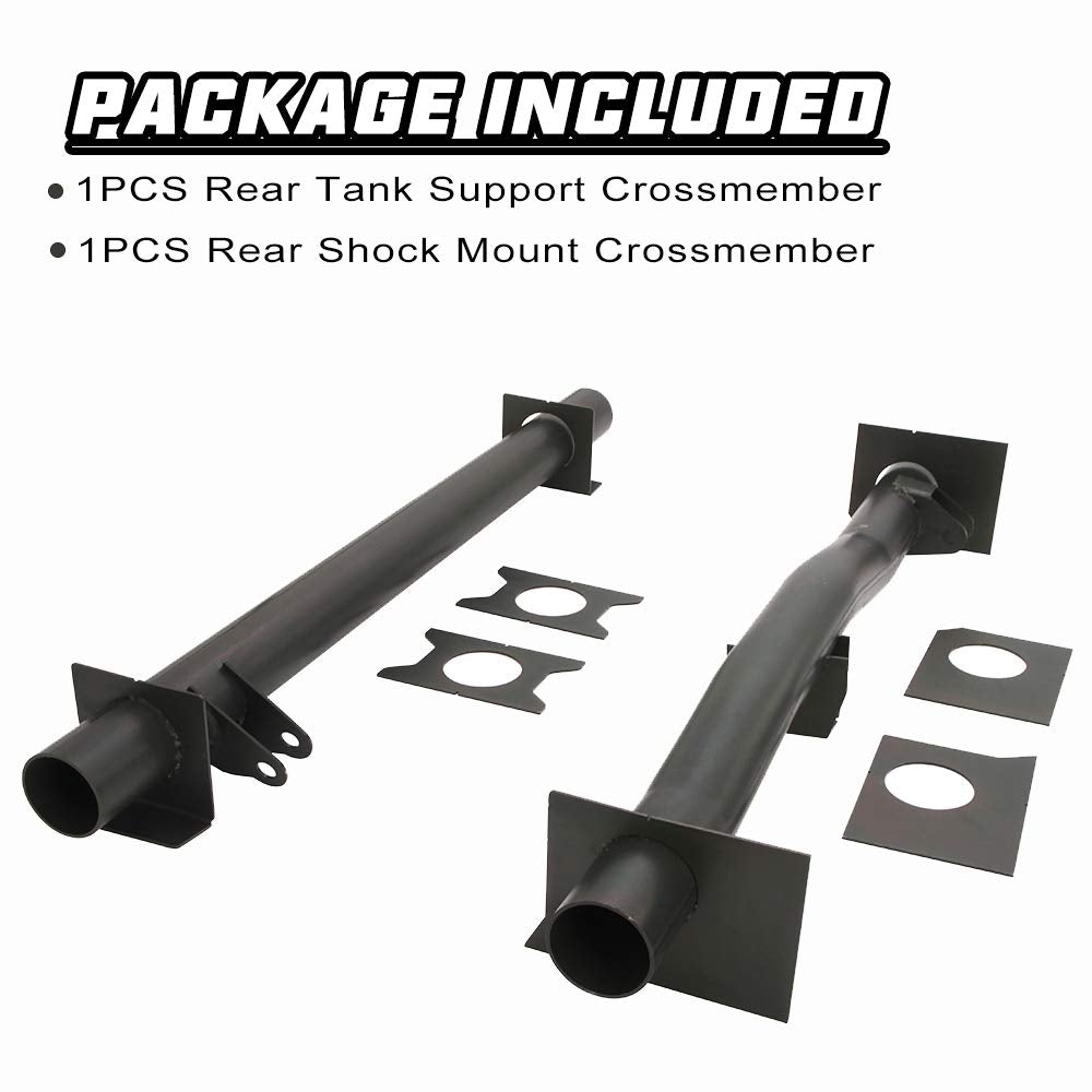 ELITEWILL Rear Fuel Tank Support Crossmember and Rear Upper Shock Mount Crossmember Fit for 1999-2006 Chevy Silverado /GMC Sierra 1500, 2500