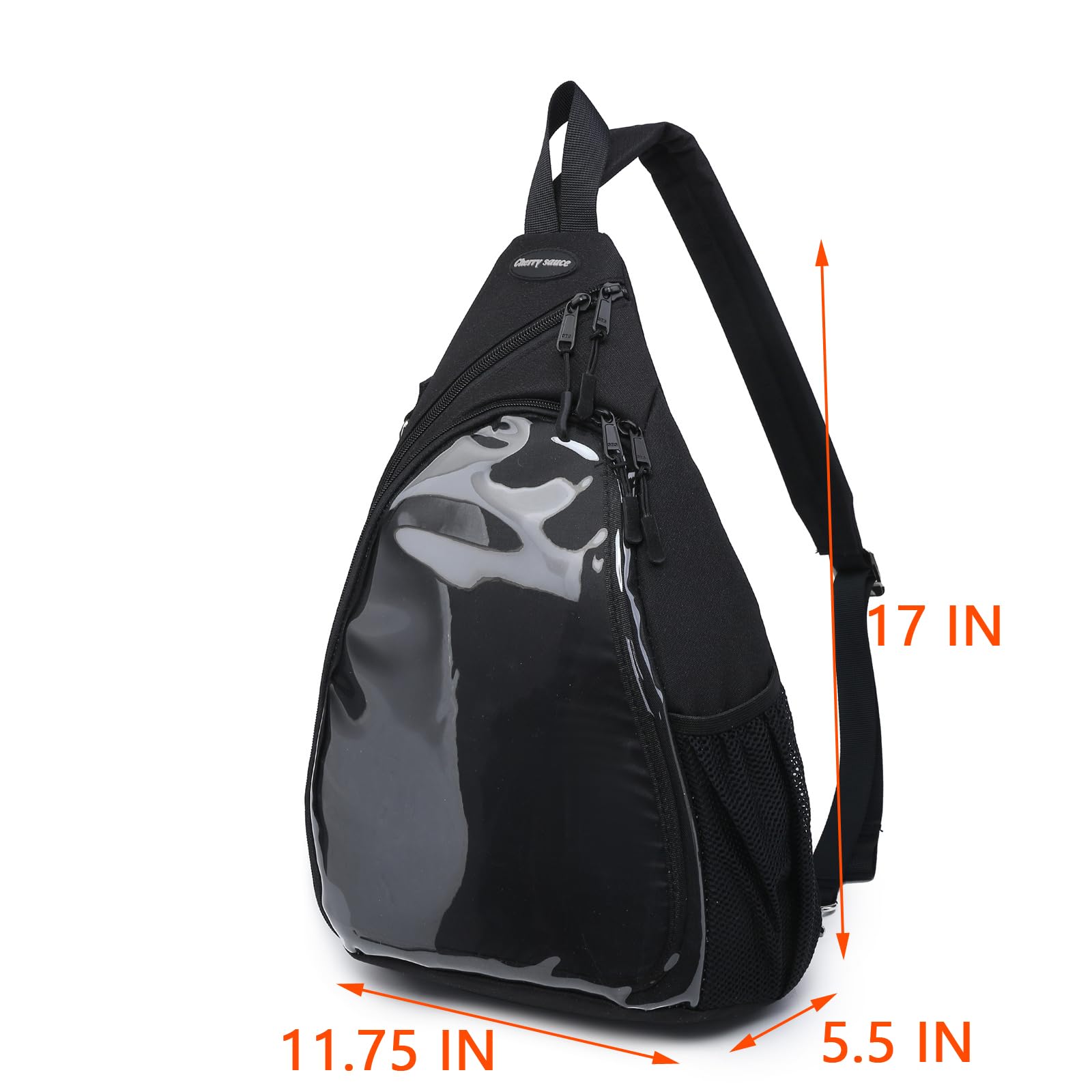 CHERRY SAUCE Oxford Ita Bag Kawaii Pin Display Chest Pack Single Shoulder Bag Sport Backpack Hiking Daypack