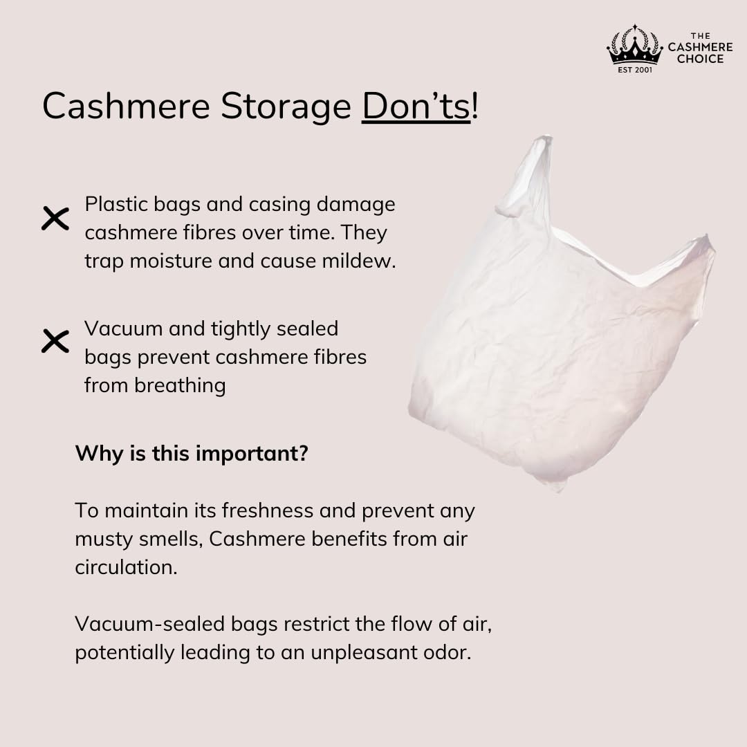 Extra Large Cashmere Protection Pouch - Spacious Cashmere Storage Bag XL