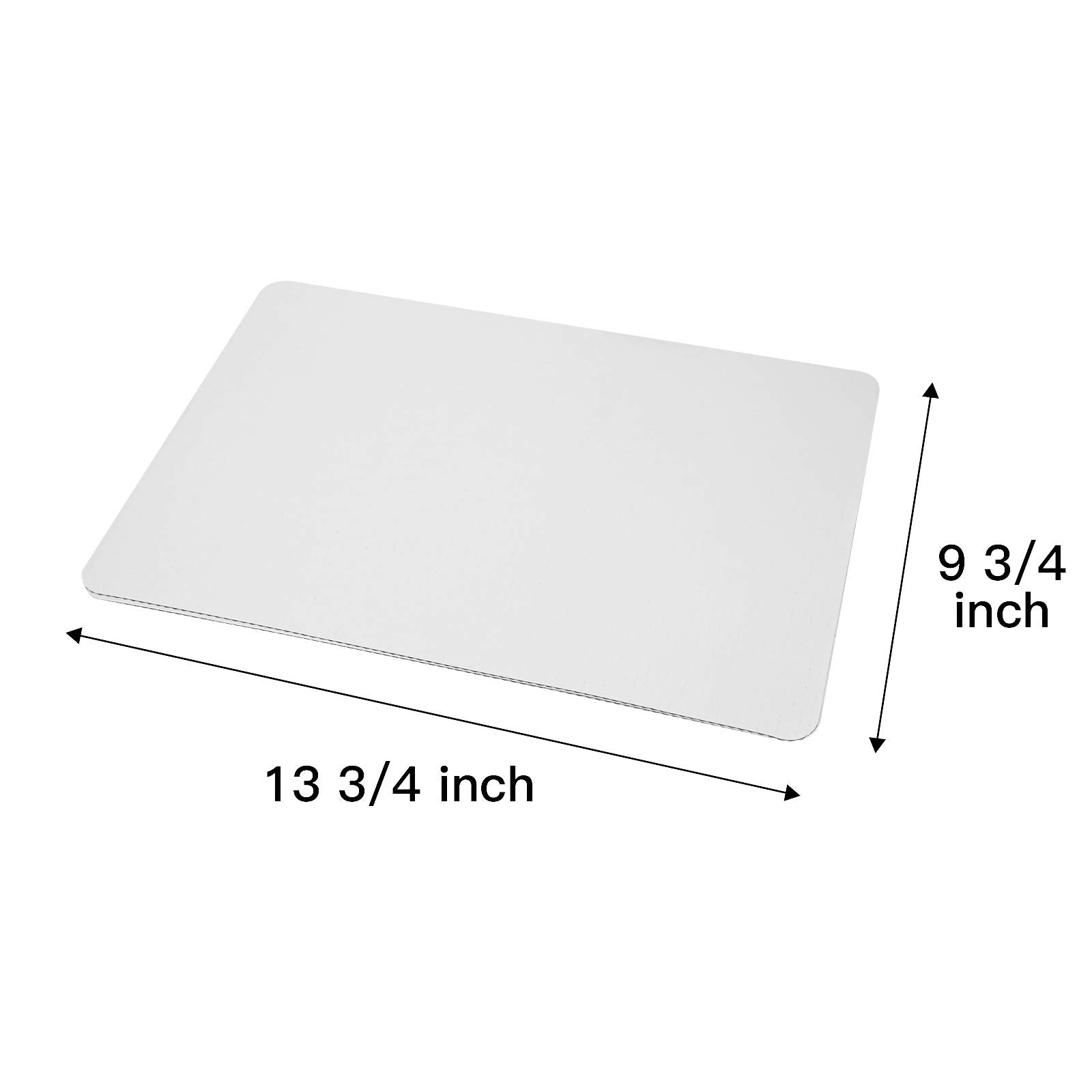 ONE MORE White Quarter Cake Sheet 13.75” x 9.75” Cake Board Sturdy Rectangle Greaseproof Pad Full 15 Pk Boards (15, White)