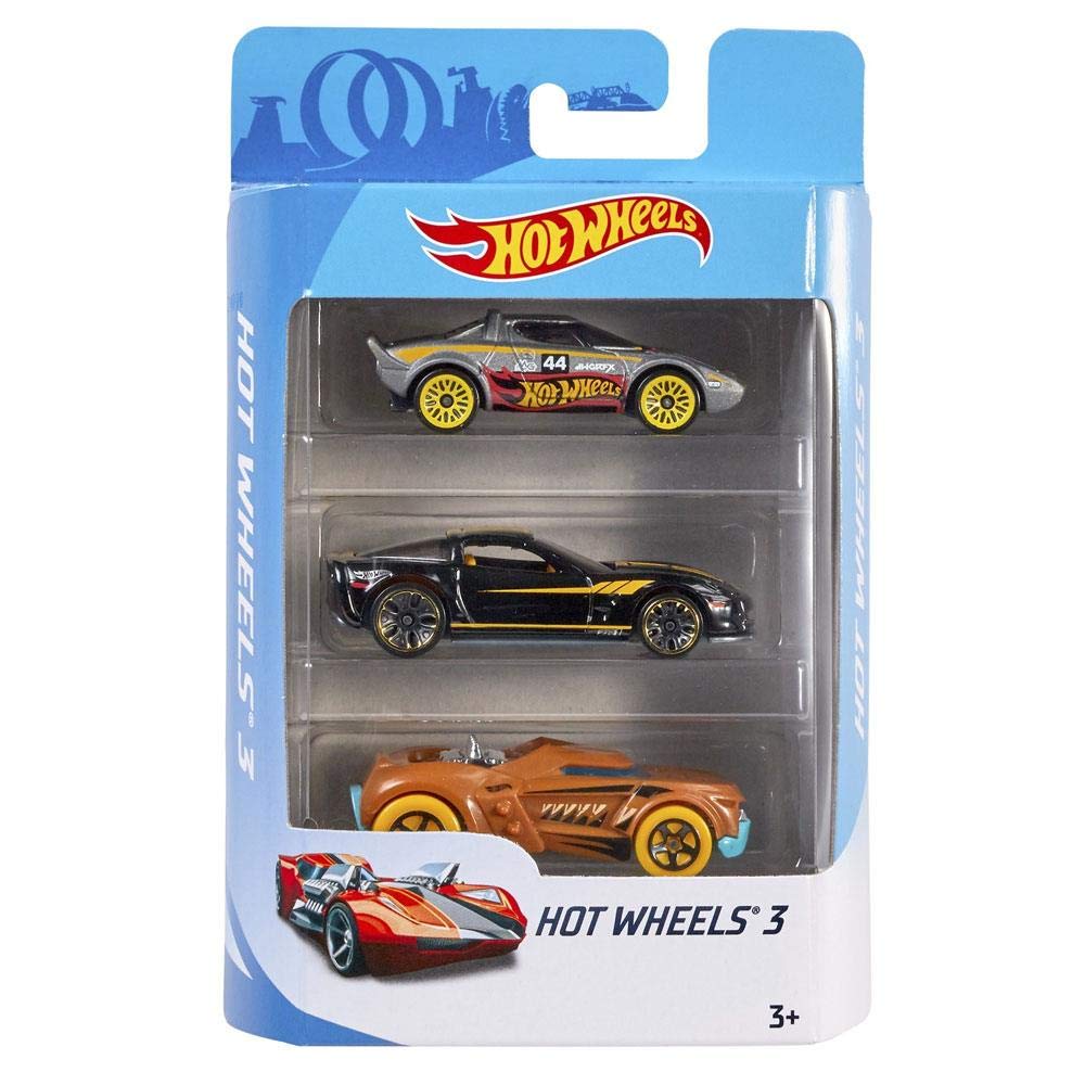Hot Wheels K5904 Hot Wheels Basic Car Assortment 3 Pack