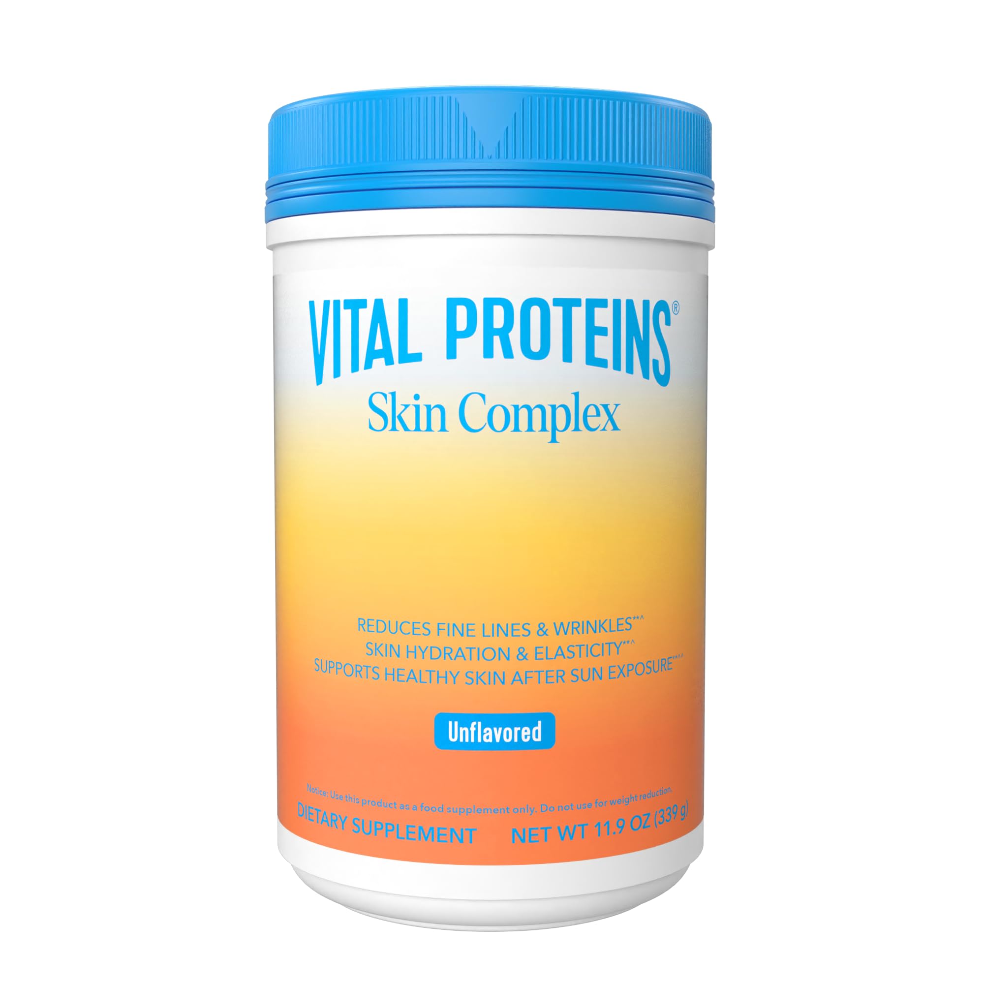 Vital Proteins Collagen Peptides for Women - 20g Hydrolyzed Collagen, Vitamin C, Hyaluronic Acid, Verisol & Holimel - Skin Complex Supplement to Reduce Fine Lines & Wrinkles, Unflavored 11.9oz Powder