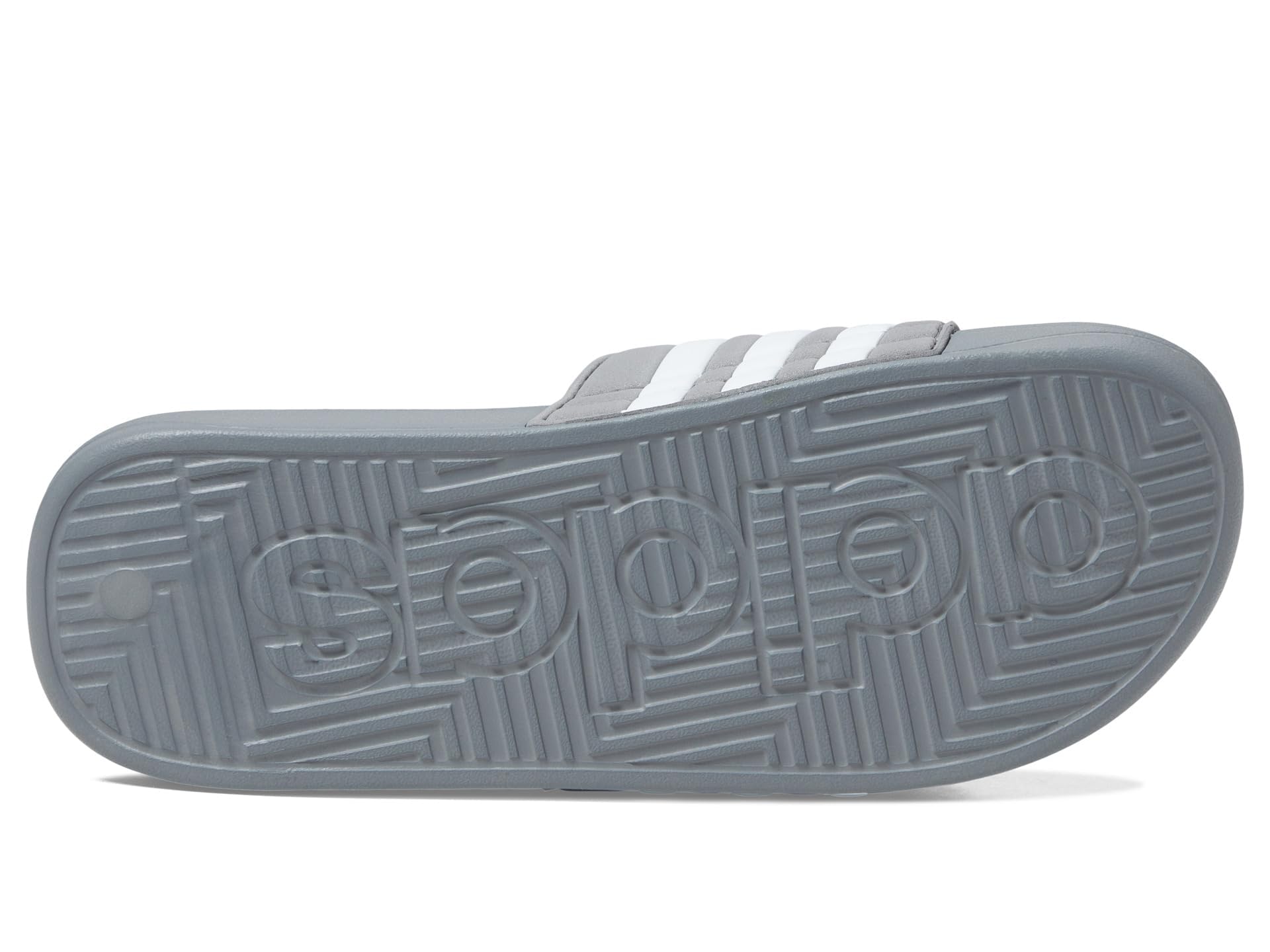 adidas Unisex Adissage Slides Sandal, Grey/White/Grey, 8 US Men