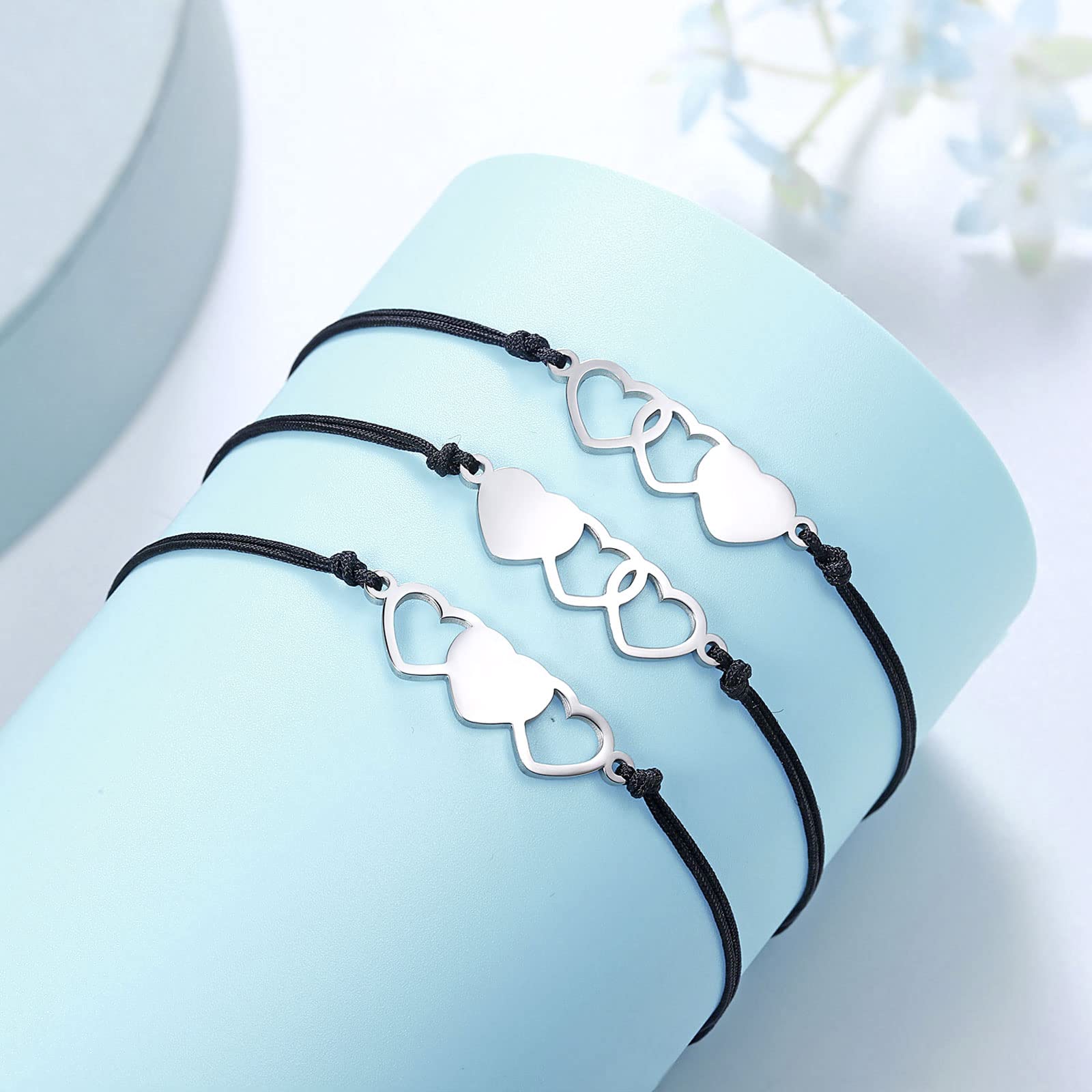 UNGENT THEM Back to School Stuff Mommy and Me Mother Daughter Bracelets Daughter Gifts from Mom First Day of School Bracelet Birthday Christmas Valentine's Day Gifts for Kids Girls